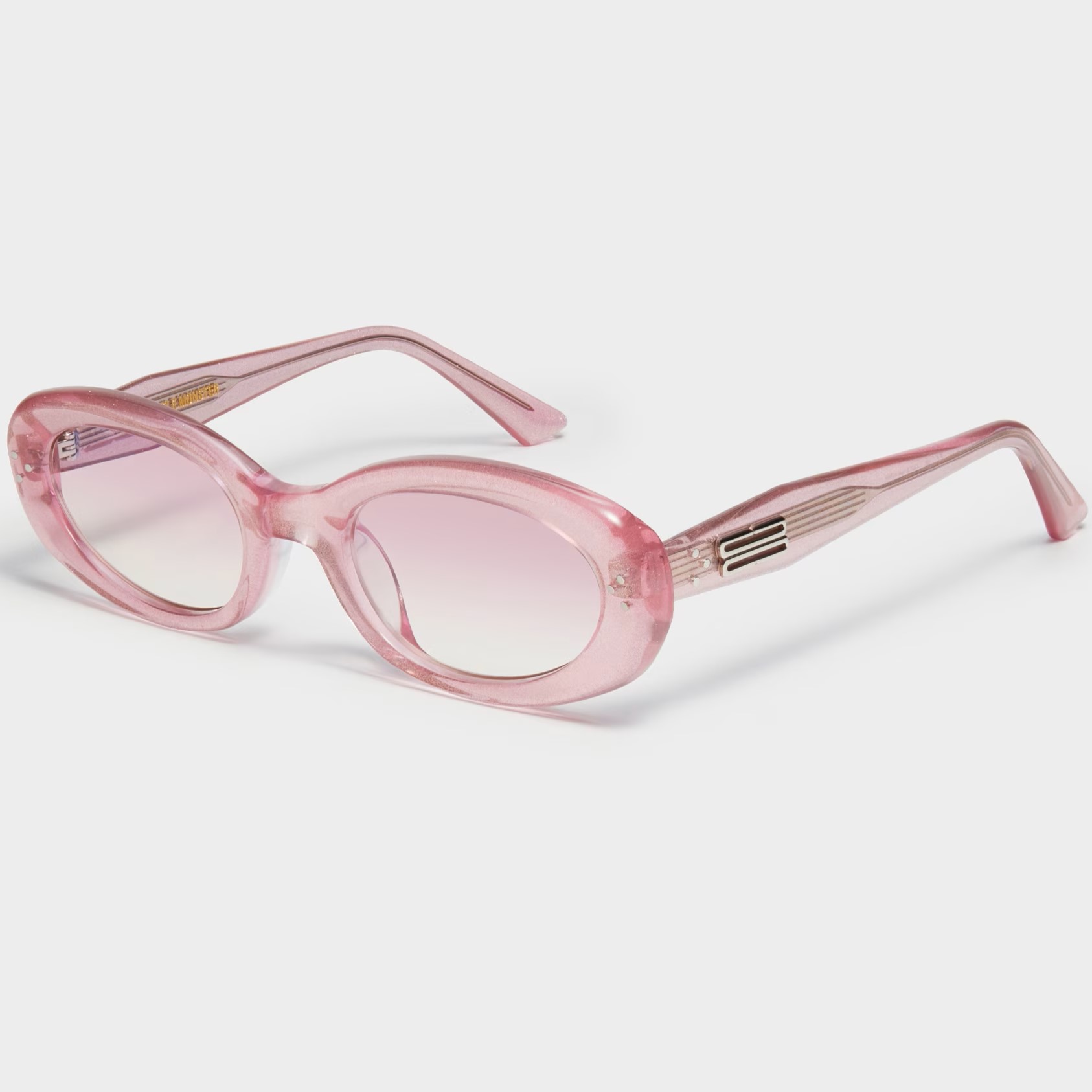 Mắt Kính Gentle Monster July PC6 Graduated Violet Lenses Pink Glitter Acetate Frame 2
