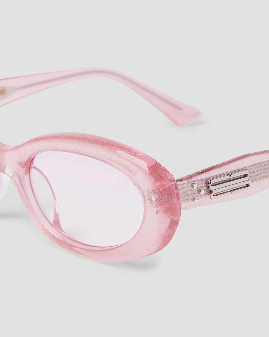 Mắt Kính Gentle Monster July PC6 Graduated Violet Lenses Pink Glitter Acetate Frame 3