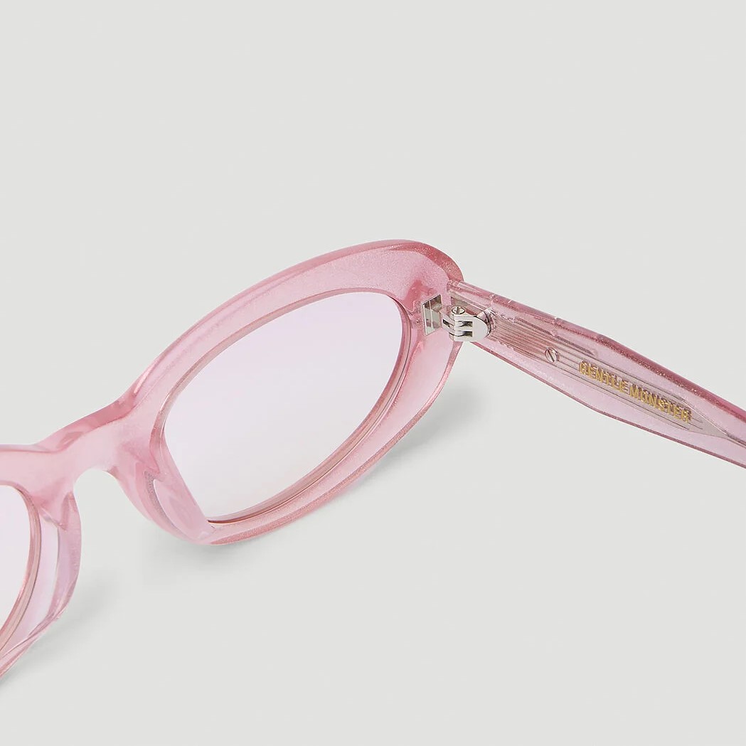 Mắt Kính Gentle Monster July PC6 Graduated Violet Lenses Pink Glitter Acetate Frame 5
