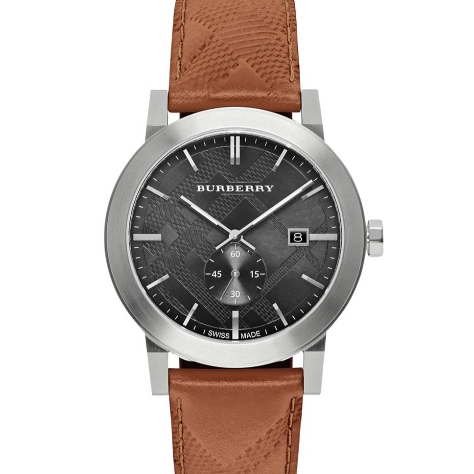 ĐỒNG HỒ NAM BURBERRY MENS THE CITY EMBOSSED CHECK WATCH BU9905 6