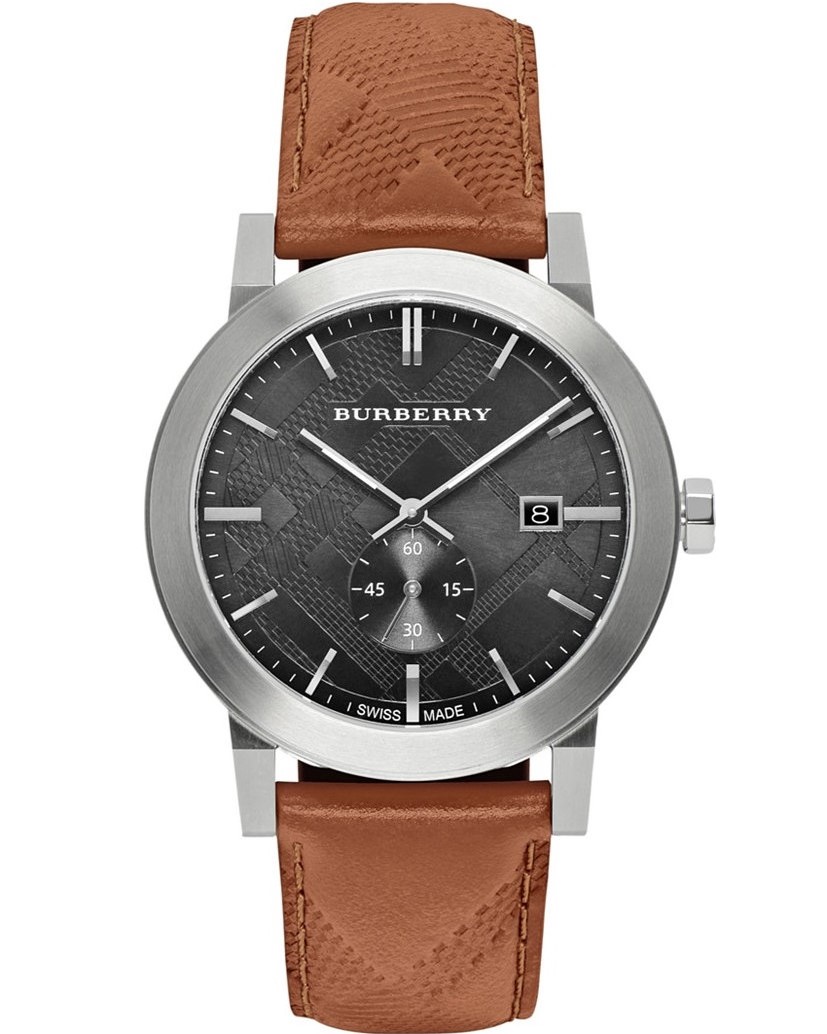 ĐỒNG HỒ NAM BURBERRY MENS THE CITY EMBOSSED CHECK WATCH BU9905 12