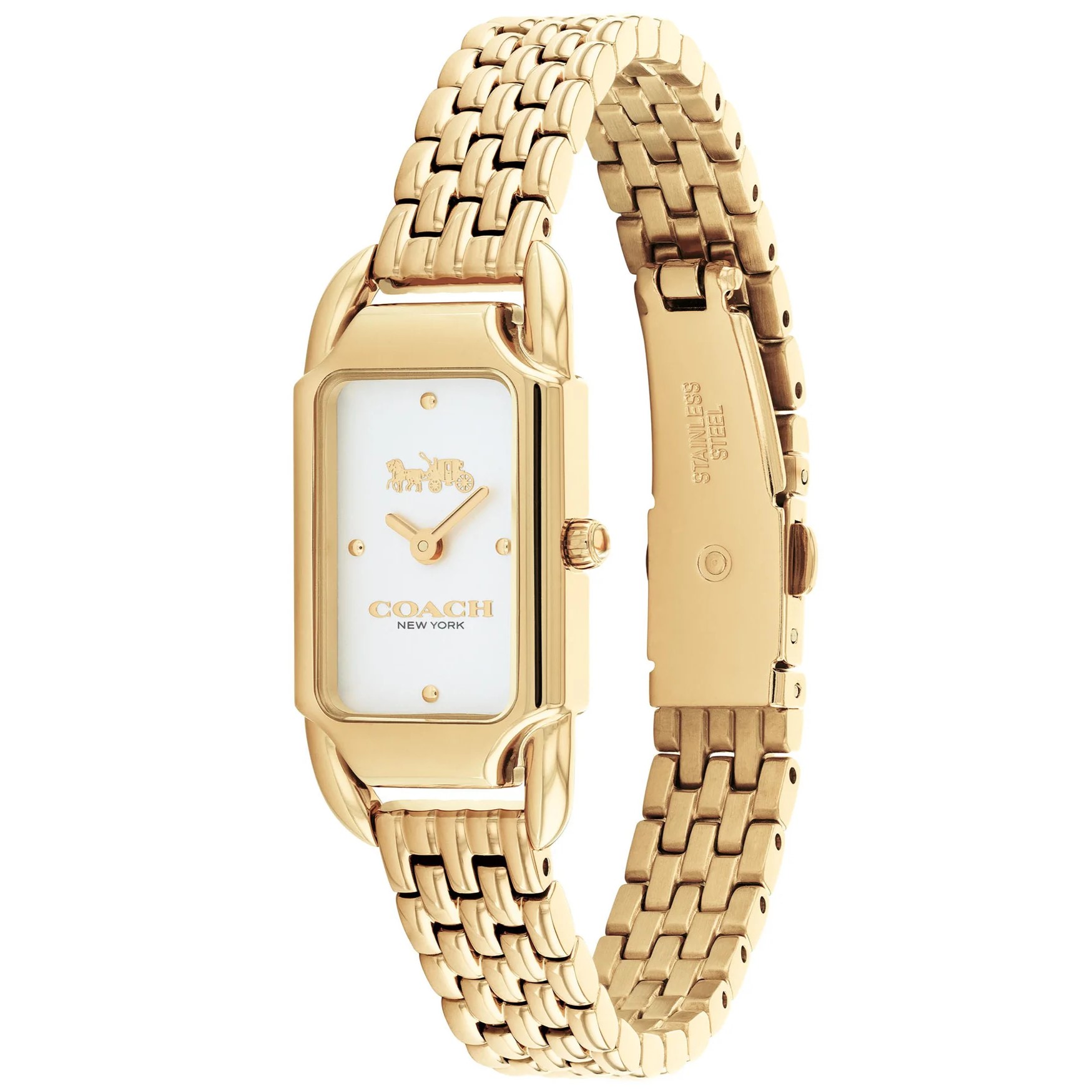ĐỒNG HỒ NỮ COACH CADIE GOLD STAINLESS STEEL WHITE DIAL WOMENS WATCH 14504036 5