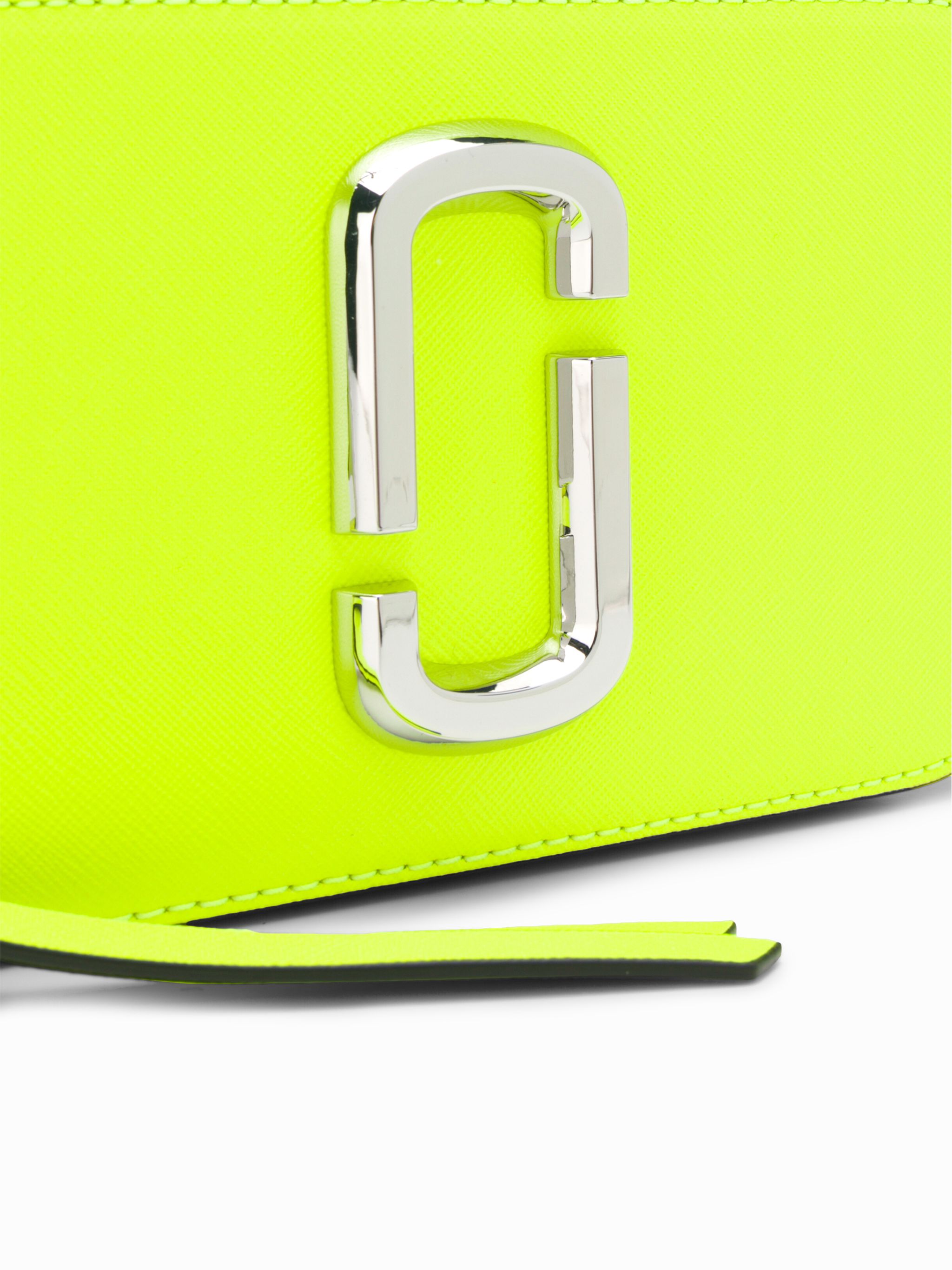 Túi đeo vai nữ Marc Jacobs màu xanh The Fluoro Snapshot Bright Yellow Multi Leather Camera Bag 4