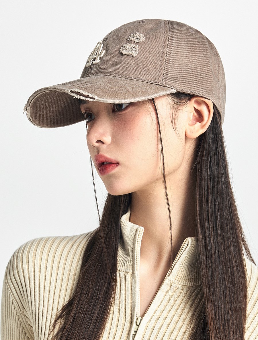 Mũ Lưỡi Trai MLB Damage Washed Unstructured Ball Cap LA Dodgers Brown 3ACPVV34N-07BRL 15