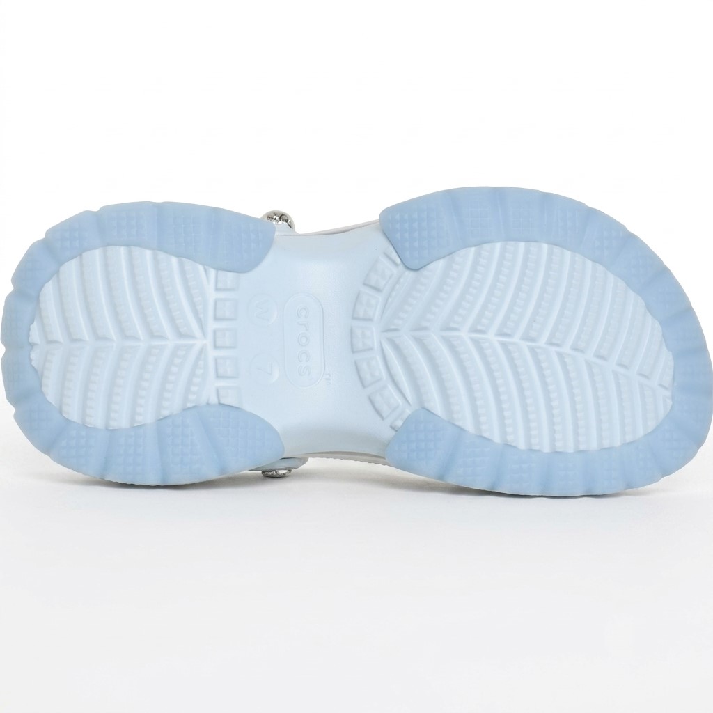 Giày Clog Nữ Crocs Super Bae Cybercutie Vapor Ice 4