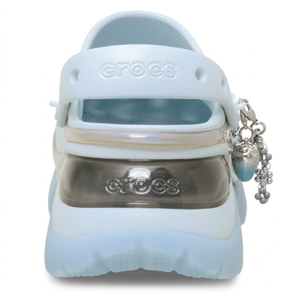 Giày Clog Nữ Crocs Super Bae Cybercutie Vapor Ice 5