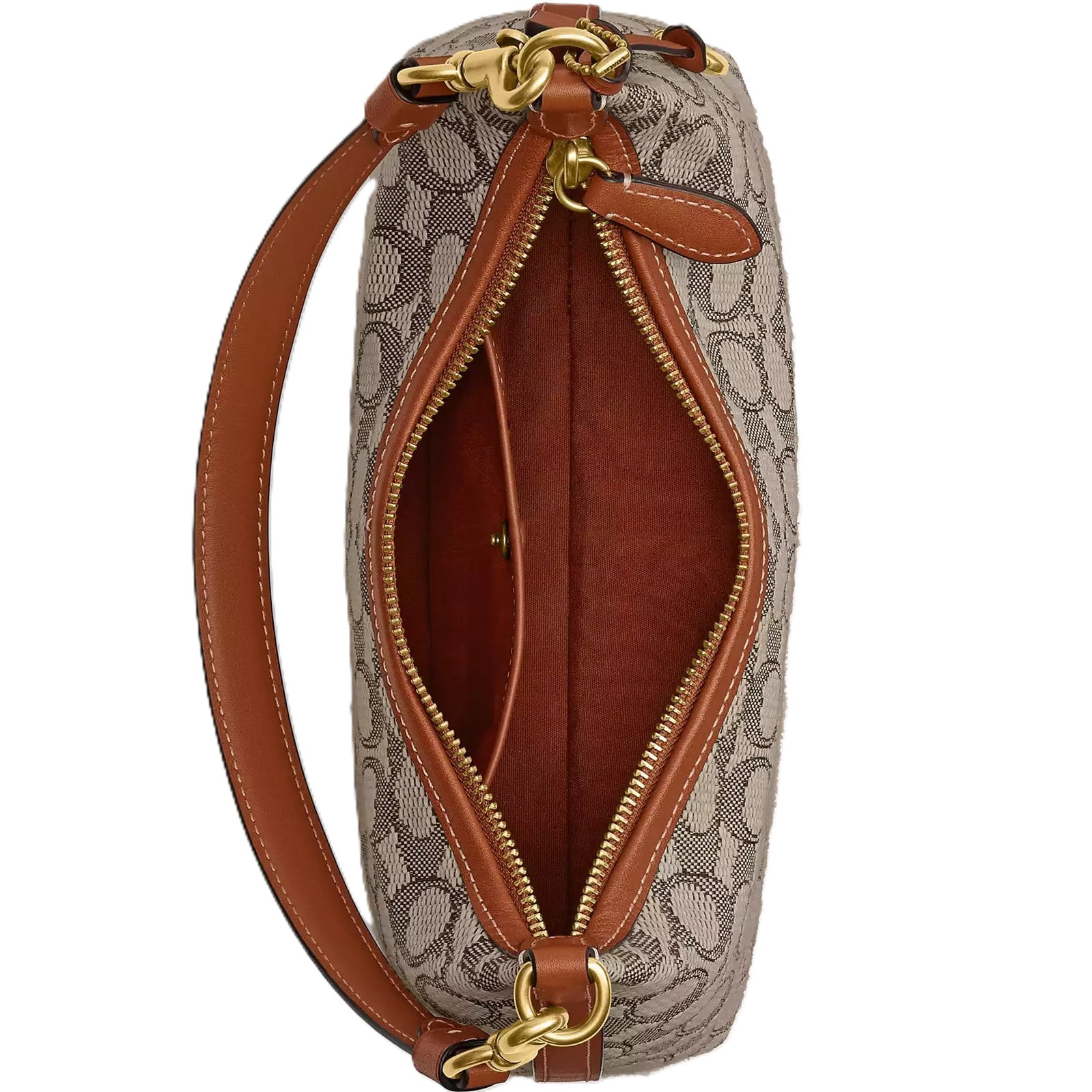 Túi Coach Juliet Shoulder Bag 25 In Signature Textile Jacquard Cocoa Burnished Amber CY830 2
