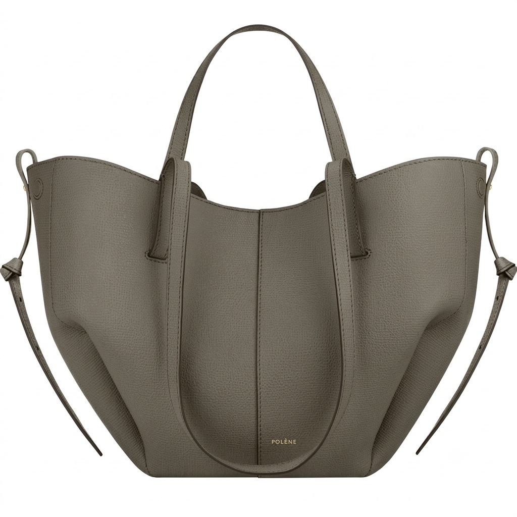 Túi Polene Cyme Mini Edition Textured Smoky Green 2