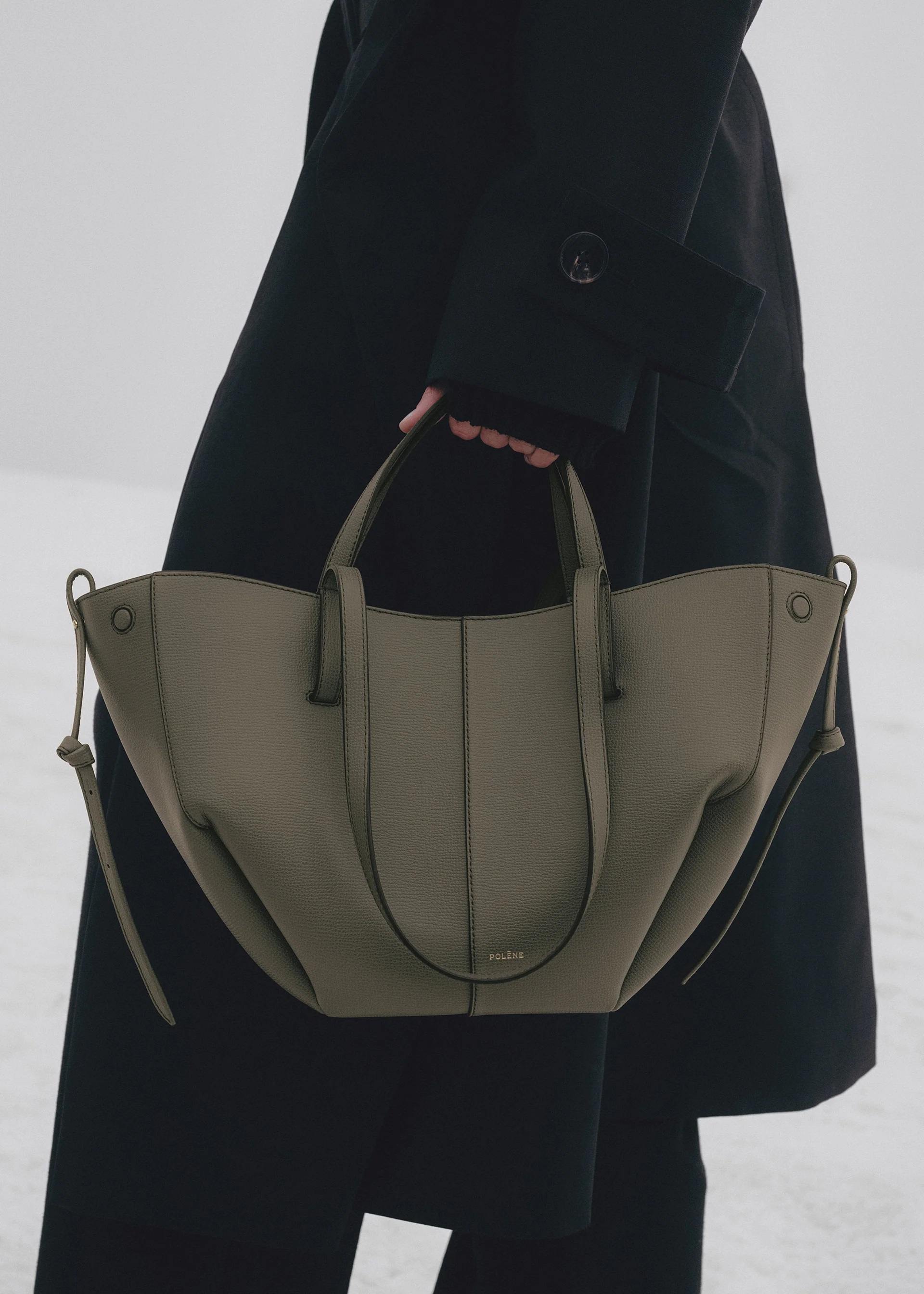 Túi Polene Cyme Mini Edition Textured Smoky Green 3