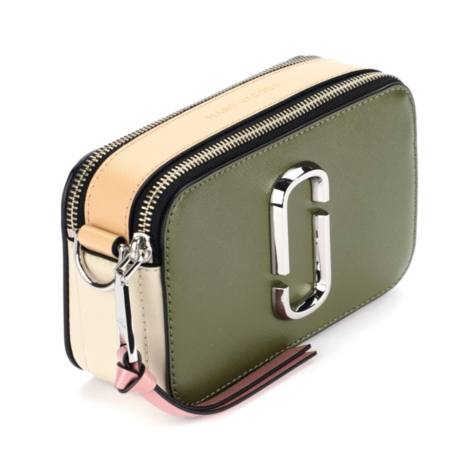 Túi Marc Jacobs nữ màu xanh rêu The Colorblock Snapshot Camera Bag Bronze Green Multi RS-H172L01SP22 2