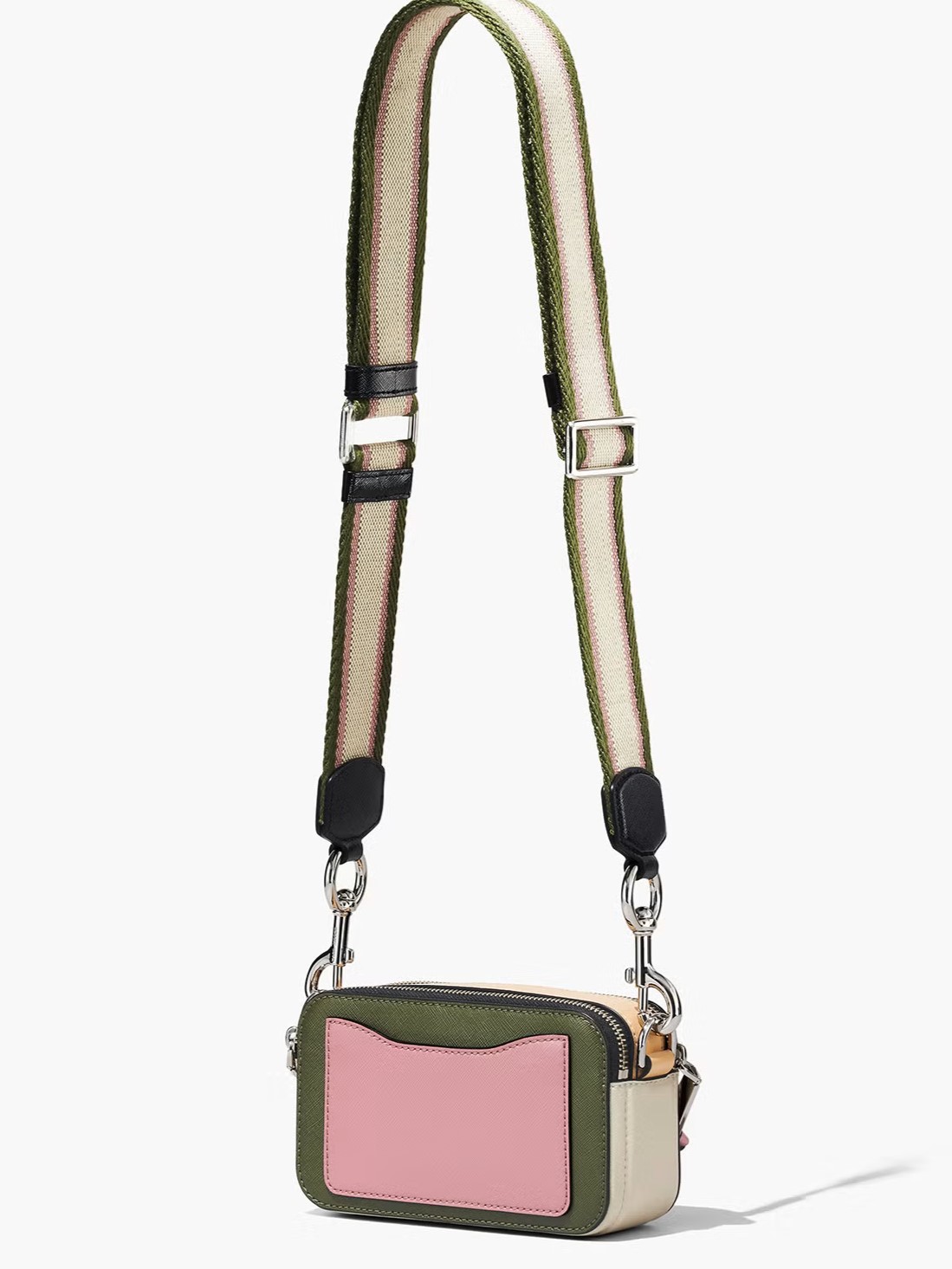 Túi Marc Jacobs nữ màu xanh rêu The Colorblock Snapshot Camera Bag Bronze Green Multi RS-H172L01SP22 4