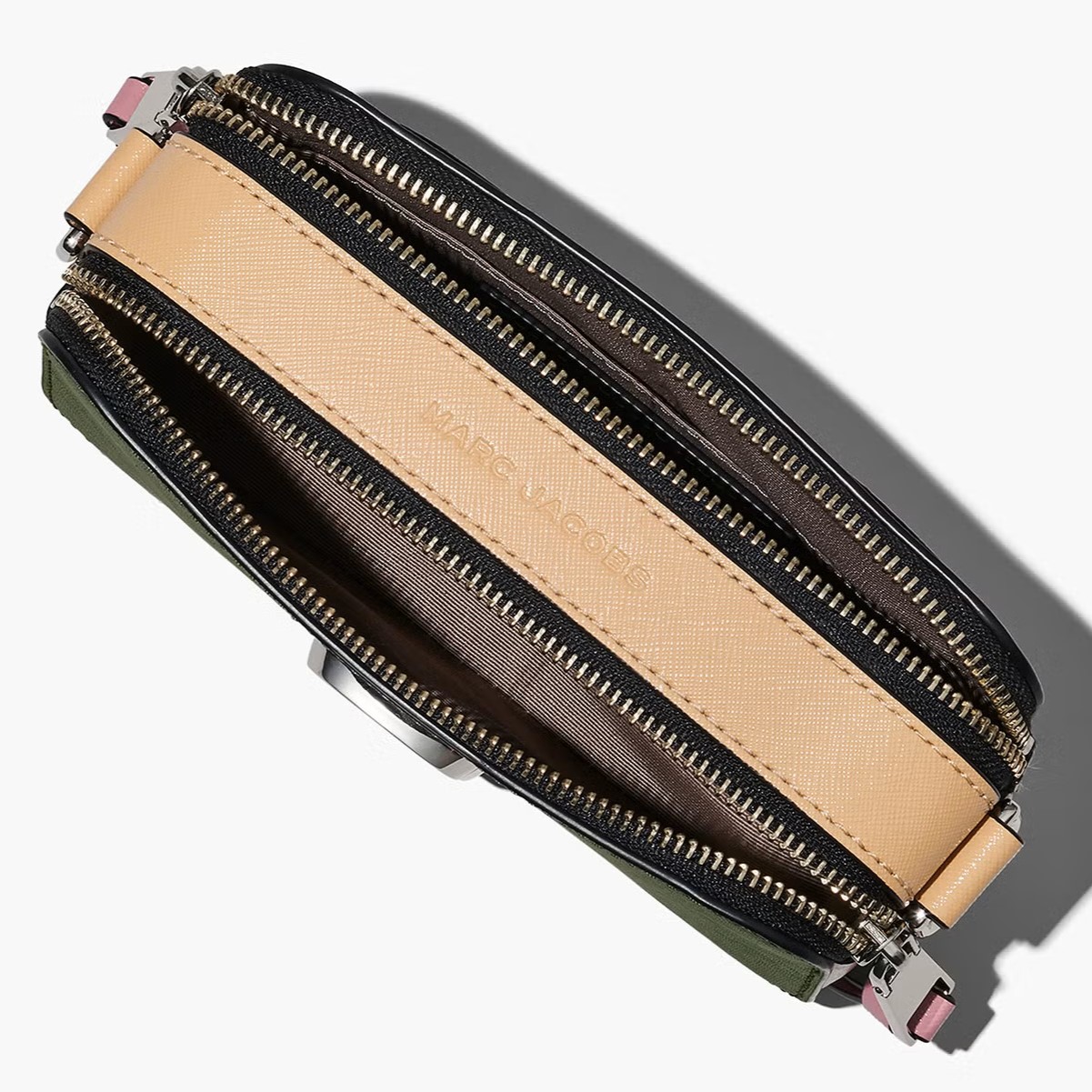 Túi Marc Jacobs nữ màu xanh rêu The Colorblock Snapshot Camera Bag Bronze Green Multi RS-H172L01SP22 8