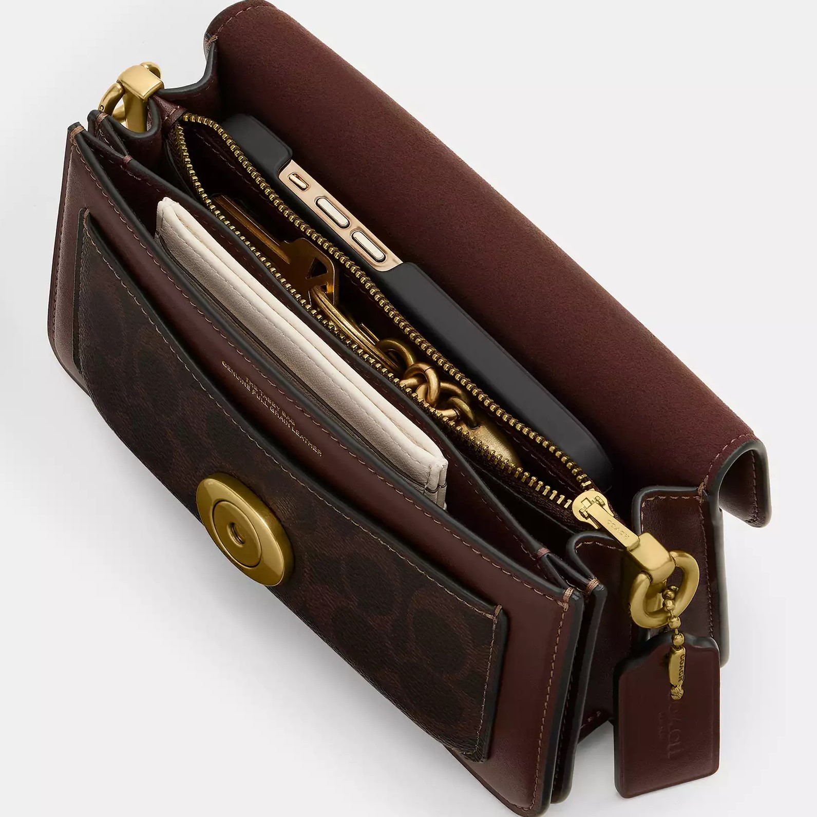 Túi Coach Tabby Shoulder Bag 20 In Signature Canvas Maple CY200 4