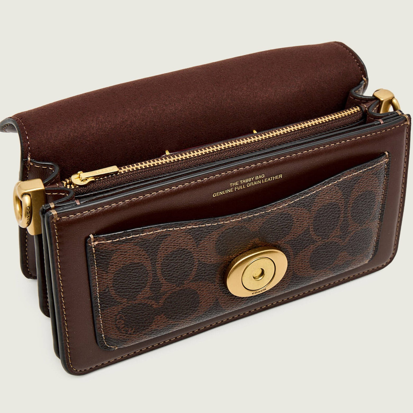 Túi Coach Tabby Shoulder Bag 20 In Signature Canvas Maple CY200 6