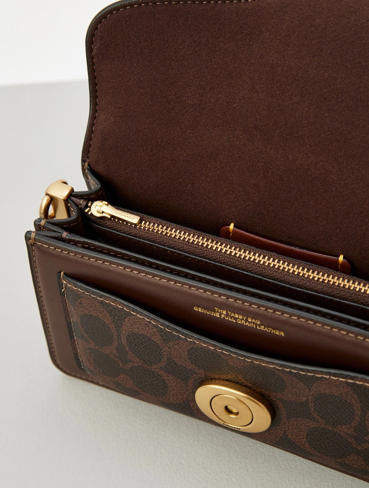 Túi Coach Tabby Shoulder Bag 20 In Signature Canvas Maple CY200 11