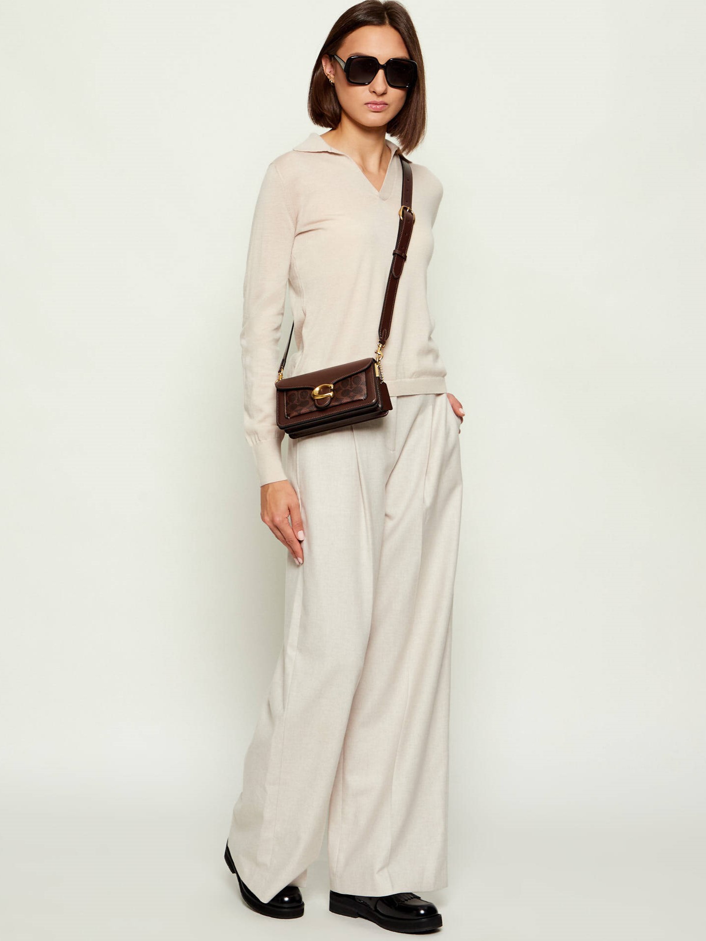 Túi Coach Tabby Shoulder Bag 20 In Signature Canvas Maple CY200 13