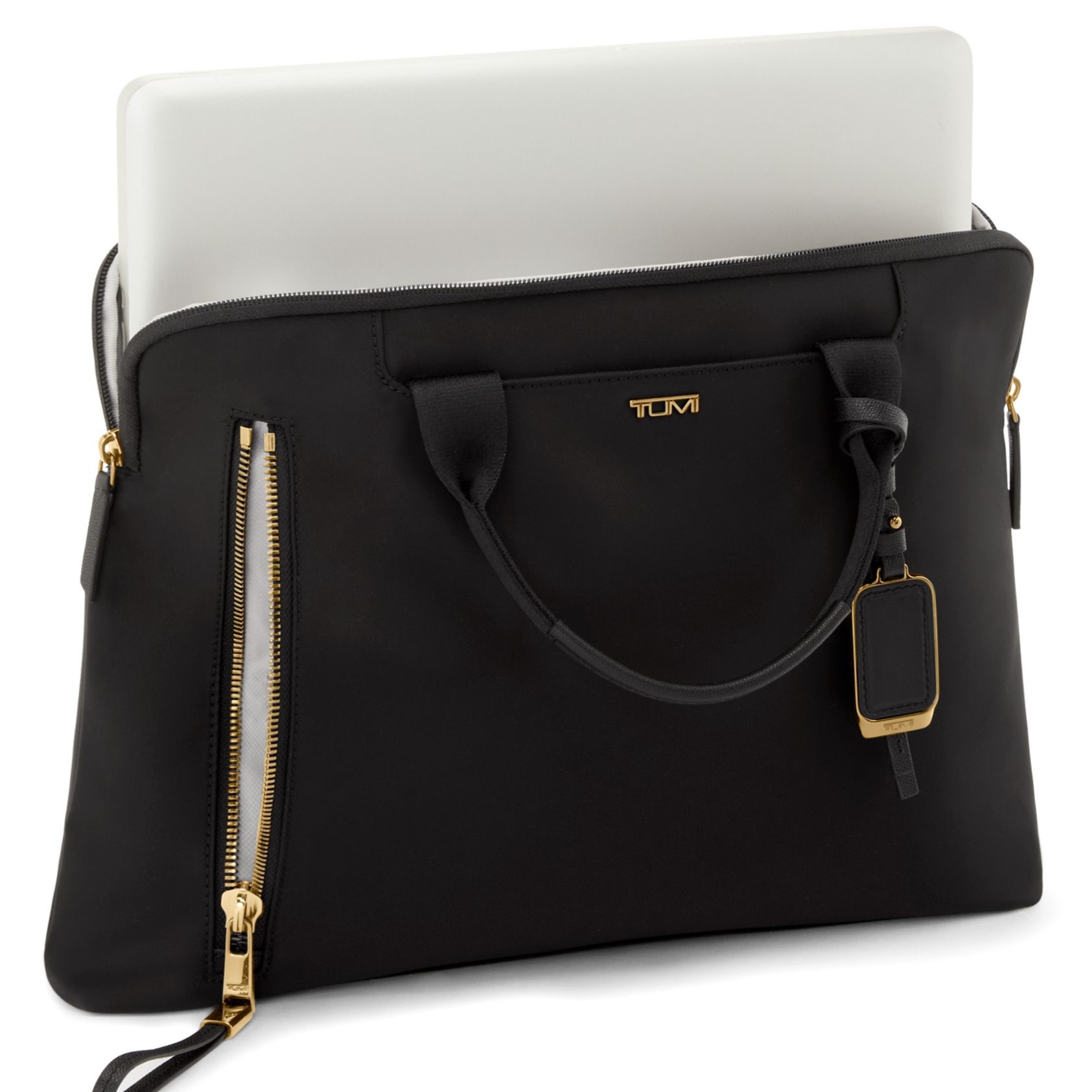 Cặp xách công sở Tumi Voyageur Benin Laptop Carrier Black Gold 2
