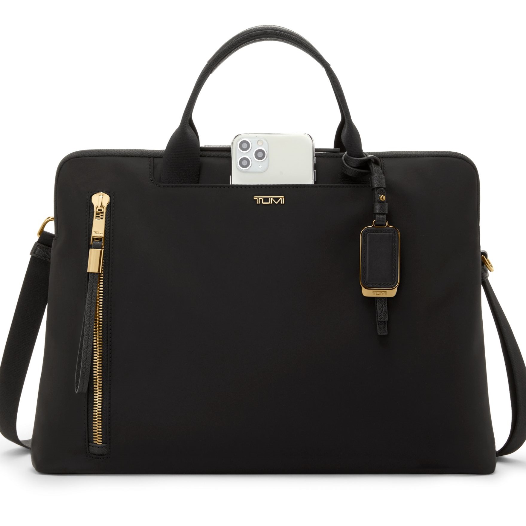 Cặp xách công sở Tumi Voyageur Benin Laptop Carrier Black Gold 3
