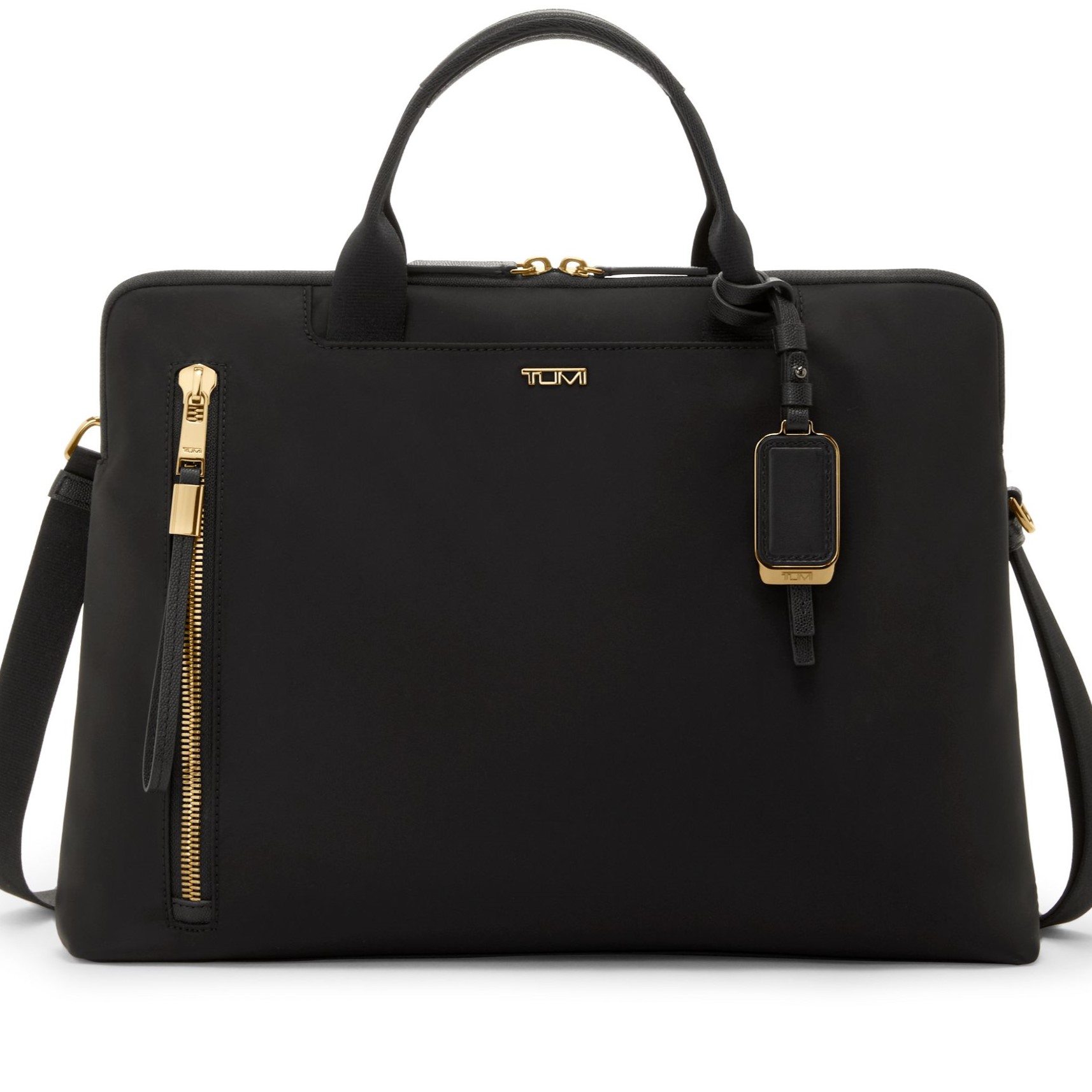Cặp xách công sở Tumi Voyageur Benin Laptop Carrier Black Gold 5