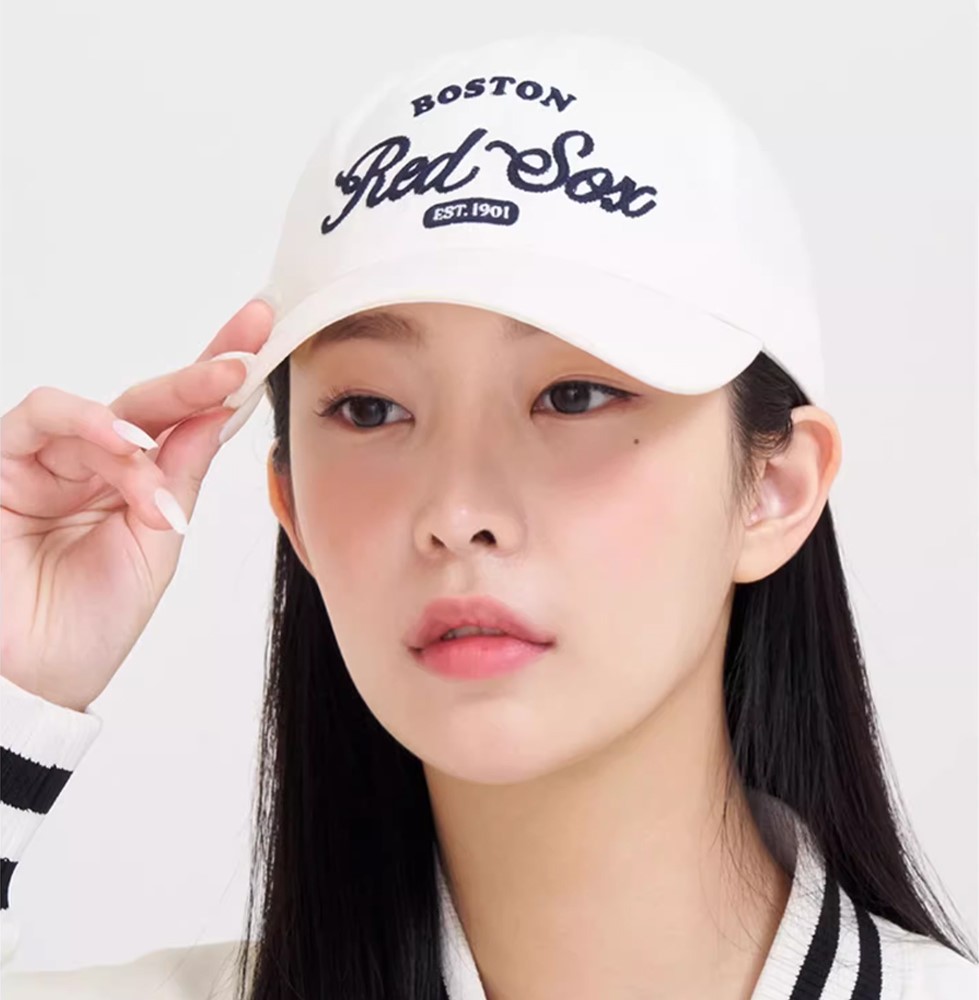 Nón MLB Varsity Lettering Ball Cap Boston Red Sox D Cream Cap 3ACPL033N-43CRD 13