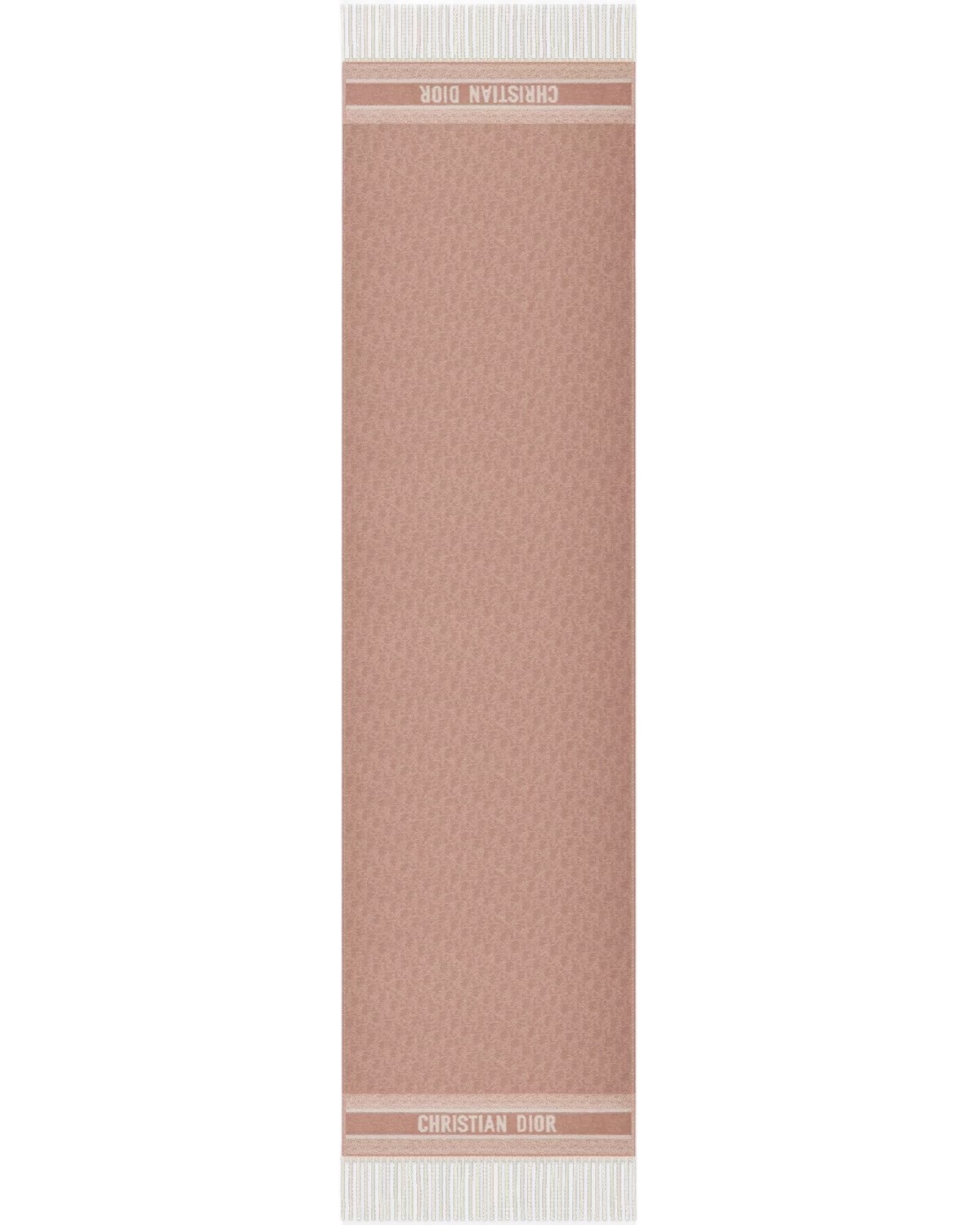 Khăn choàng Dior Oblique Scarf Ecru and Rose des Vents Cashmere 10