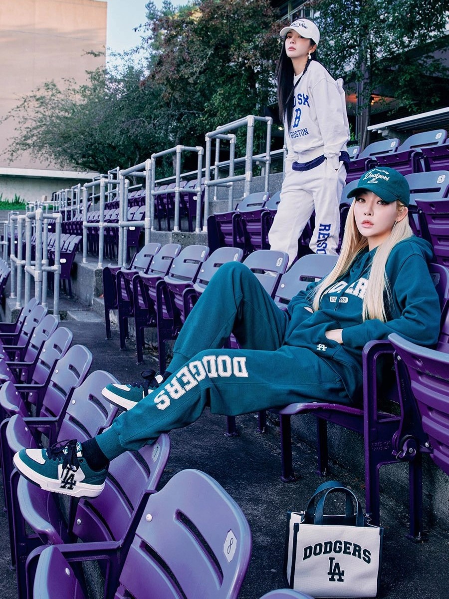 Giày MLB LA Chunky Liner Basic SD Los Angeles Dodgers Dark Green 3ASXCLS3N-07GND 7