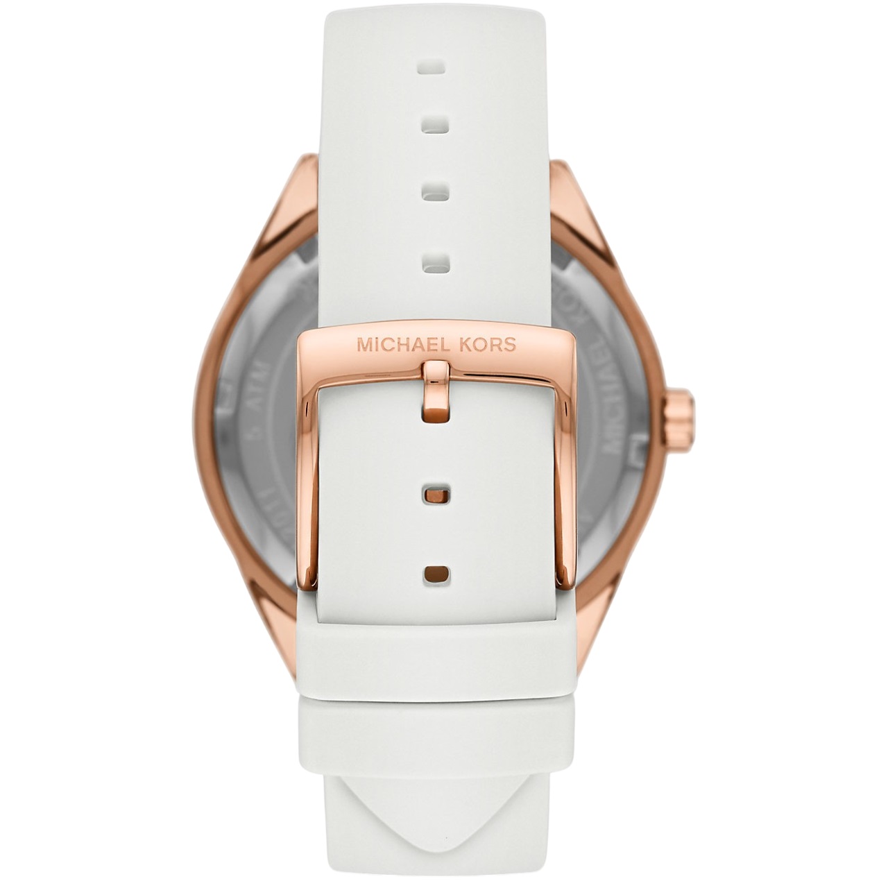 Đồng hồ nữ Michael Kors Oversized Rose Gold-tone Sports Watch With Silicone Strap MK6945 1