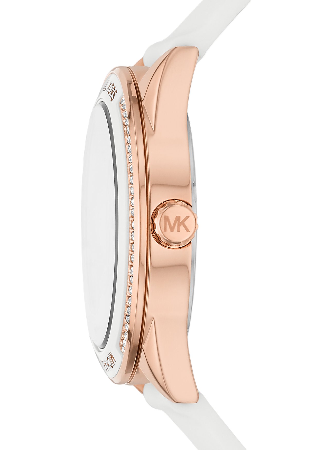 Đồng hồ nữ Michael Kors Oversized Rose Gold-tone Sports Watch With Silicone Strap MK6945 4