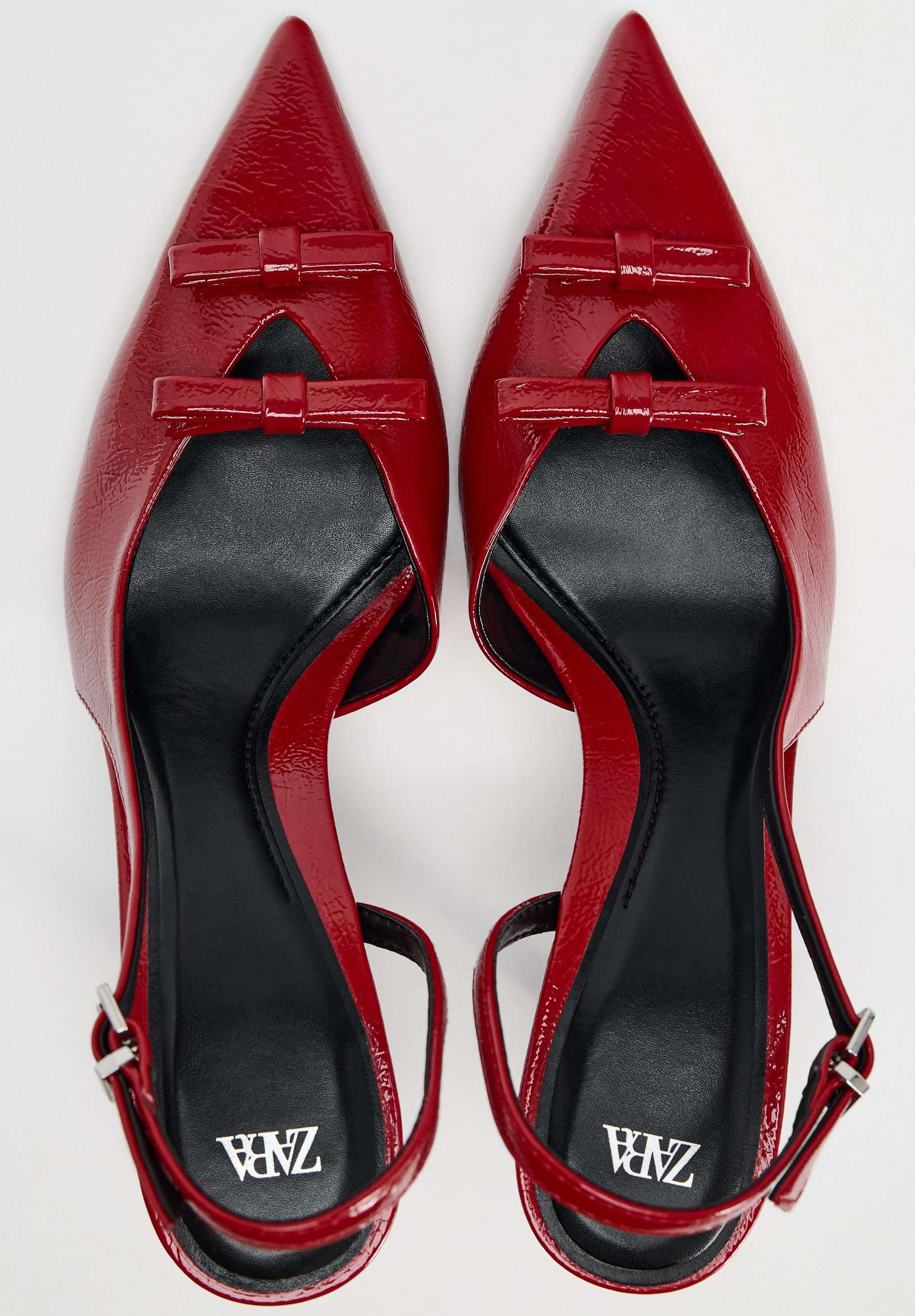 Giày Zara nữ Bow Trim Slingbacks 1