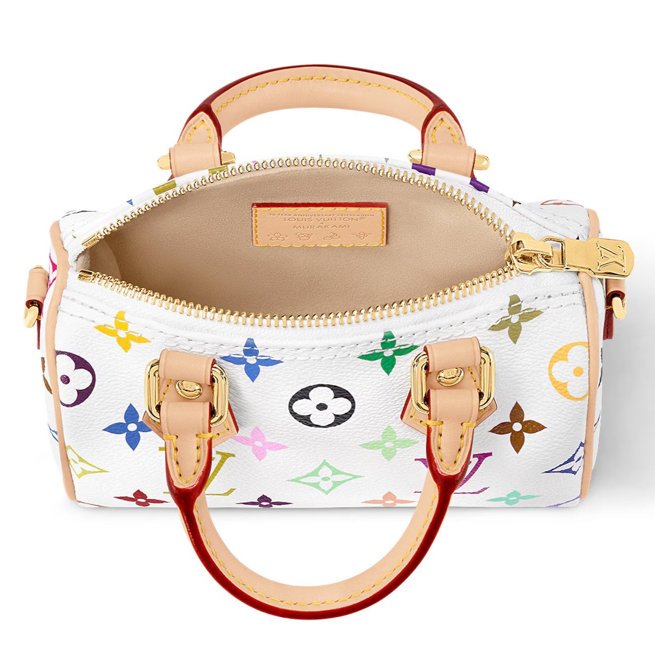 Túi Louis Vuitton Nano Speedy LV x TM Multicolore Blanc M13391 7