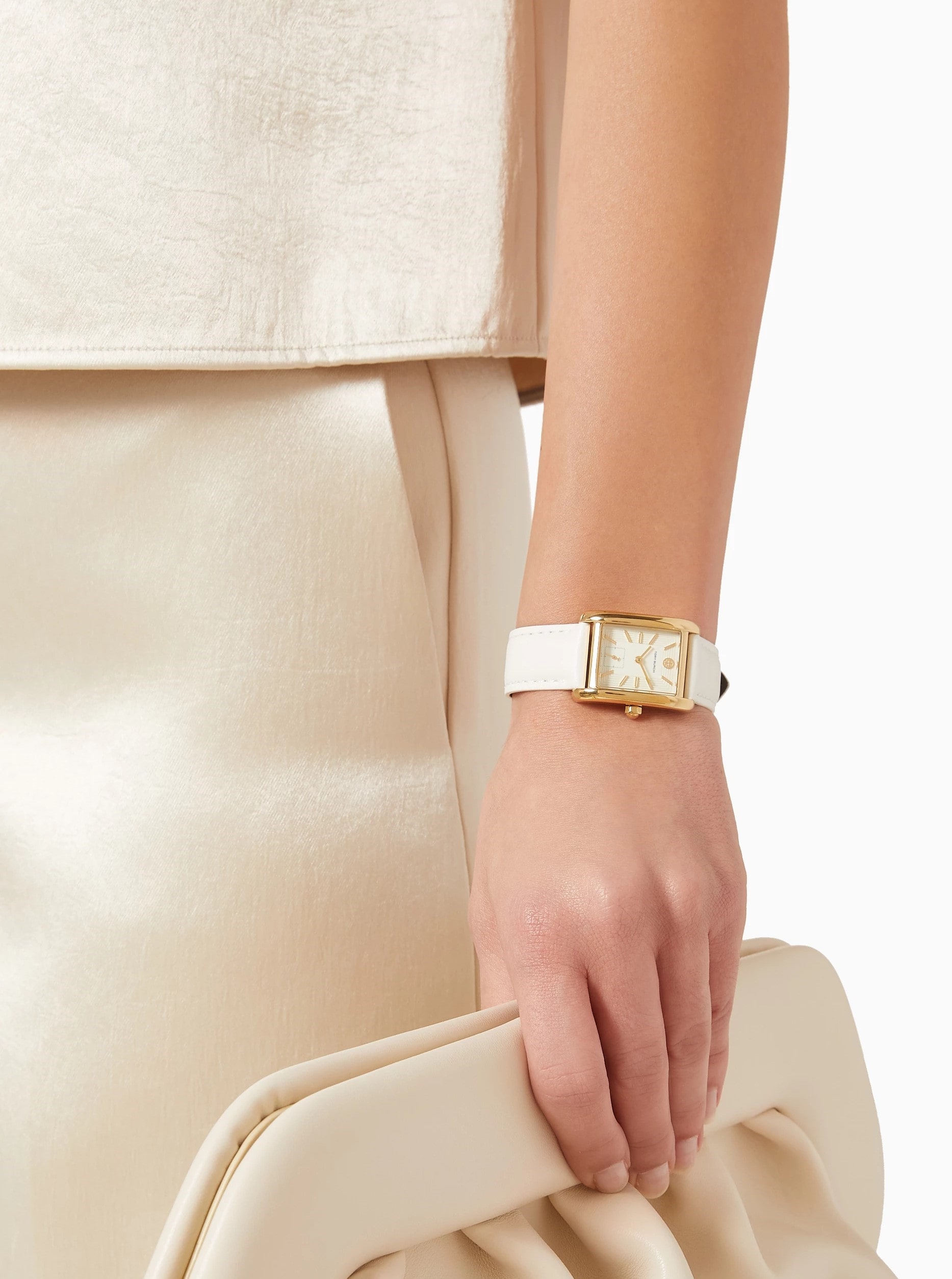Đồng hồ nữ Tory Burch Womens The Eleanor Ivory Leather Strap Watch TBW1028 2