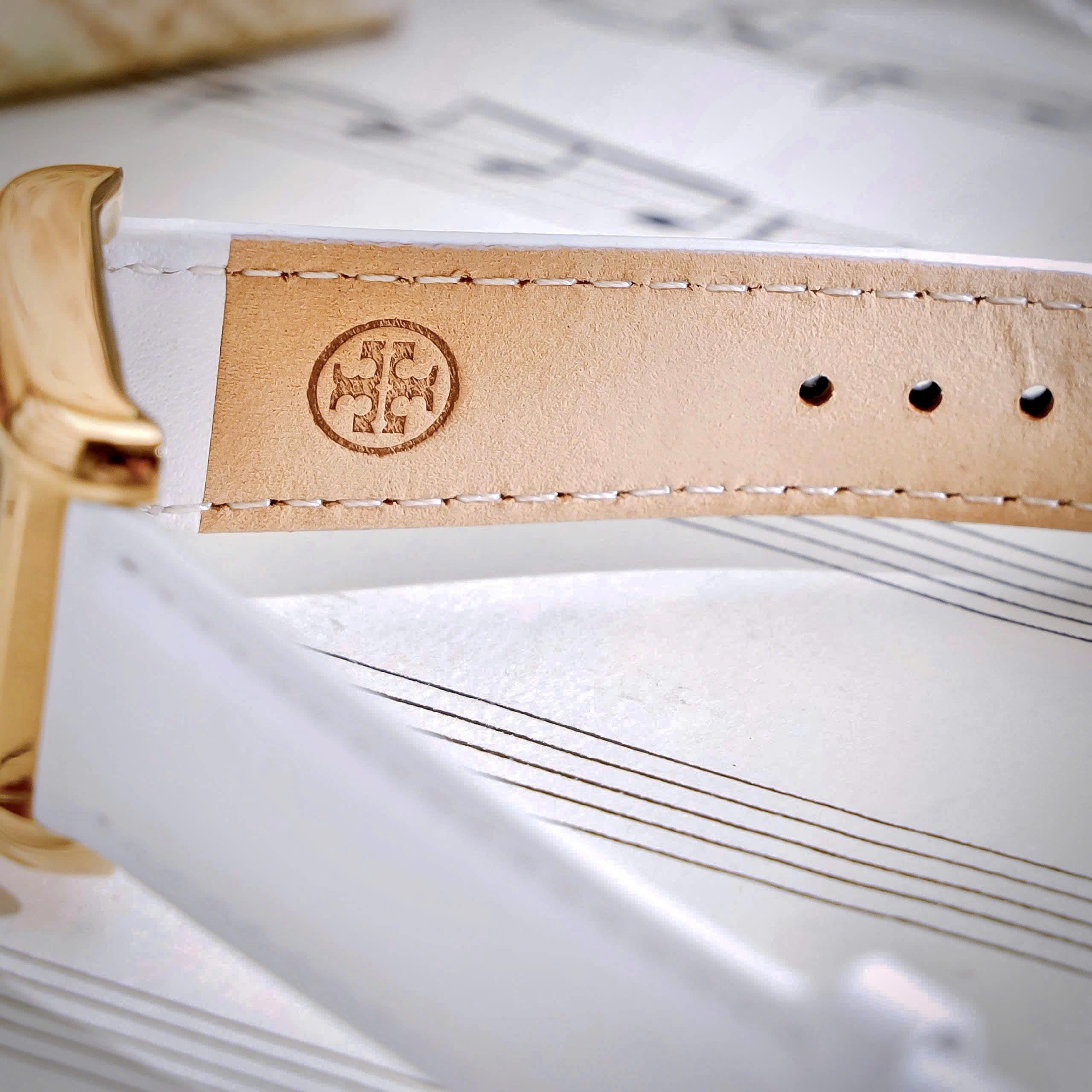 Đồng hồ nữ Tory Burch Womens The Eleanor Ivory Leather Strap Watch TBW1028 10