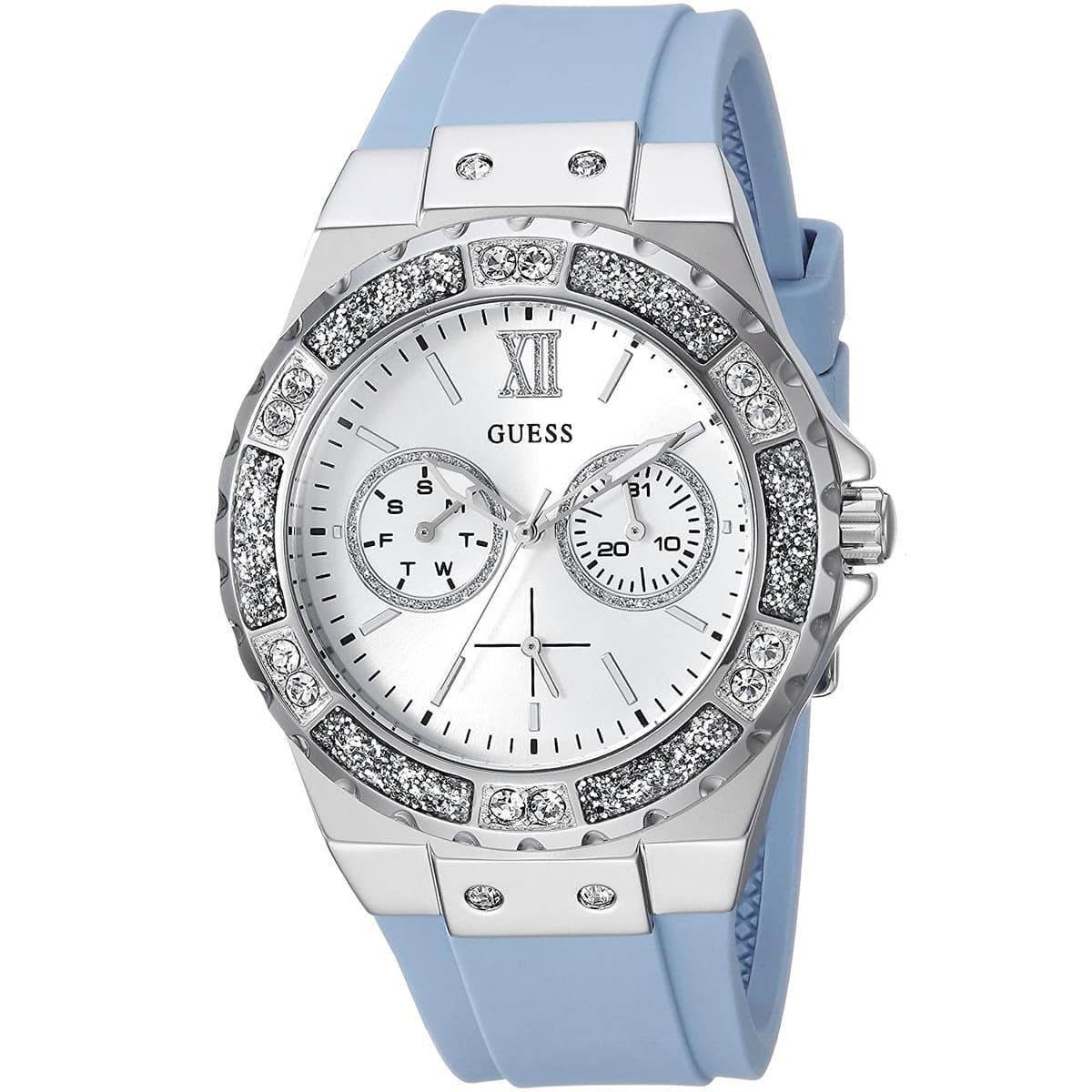 ĐỒNG HỒ NỮ GUESS BLUE SILICON LIMELIGHT WOMEN WATCH W1053L5 6