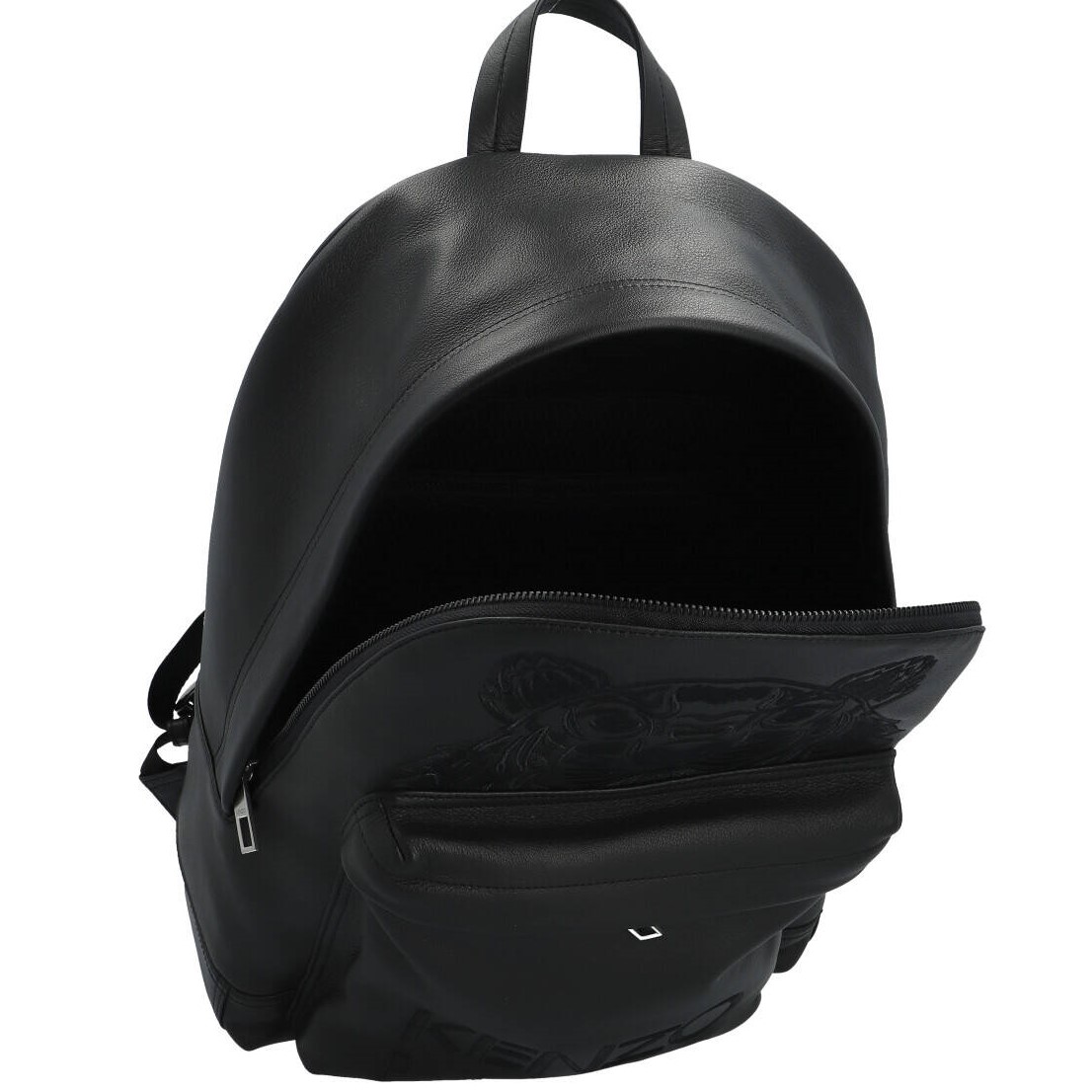 Balo Kenzo Small Leather Rucksack Black Backpack 14
