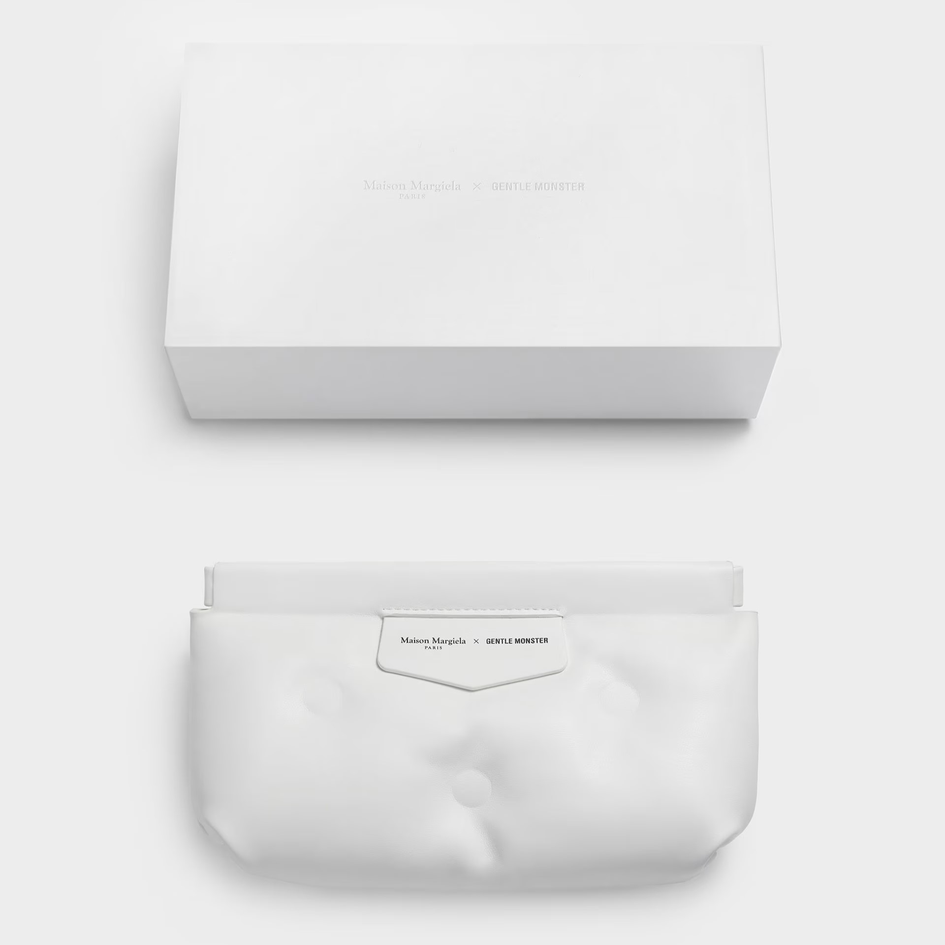 KÍNH MÁT GENTLE MONSTER X MAISON MARGIELA MM010 C1 CLEAR LENSES CLEAR FRAME GRADUATED BLACK TEMPLES 2