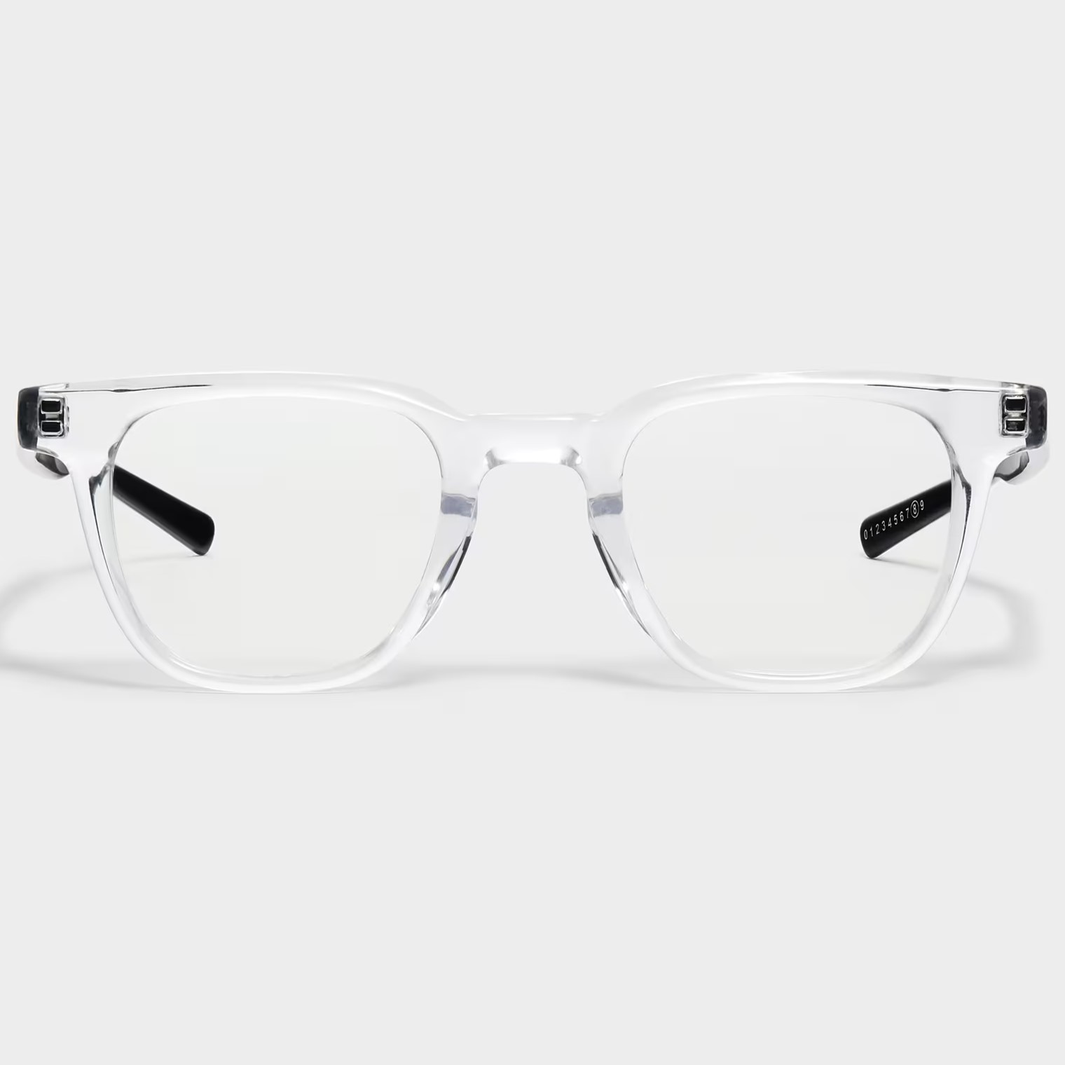 KÍNH MÁT GENTLE MONSTER X MAISON MARGIELA MM010 C1 CLEAR LENSES CLEAR FRAME GRADUATED BLACK TEMPLES 11