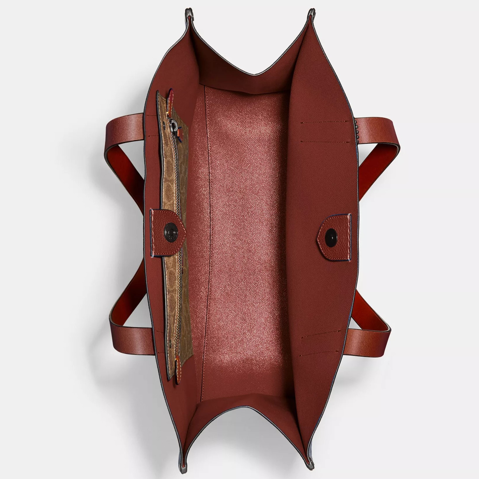 TÚI XÁCH COACH RELAY TOTE BAG 41 DENIM POLISHED PEBBLE LEATHER CH756 6