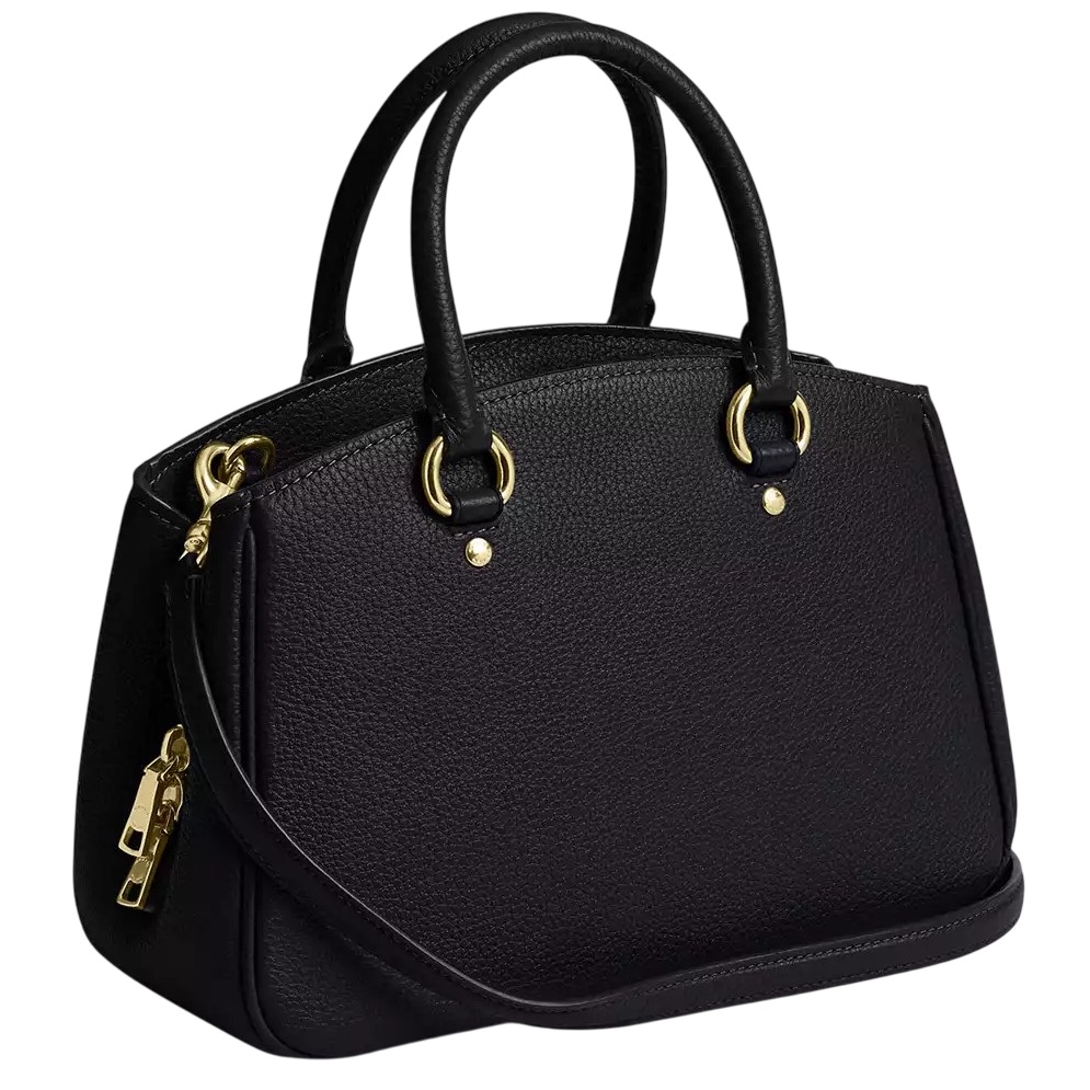 Túi Coach nữ Savannah Small Carryall Bag Pebbled Leather Black CAL54 1