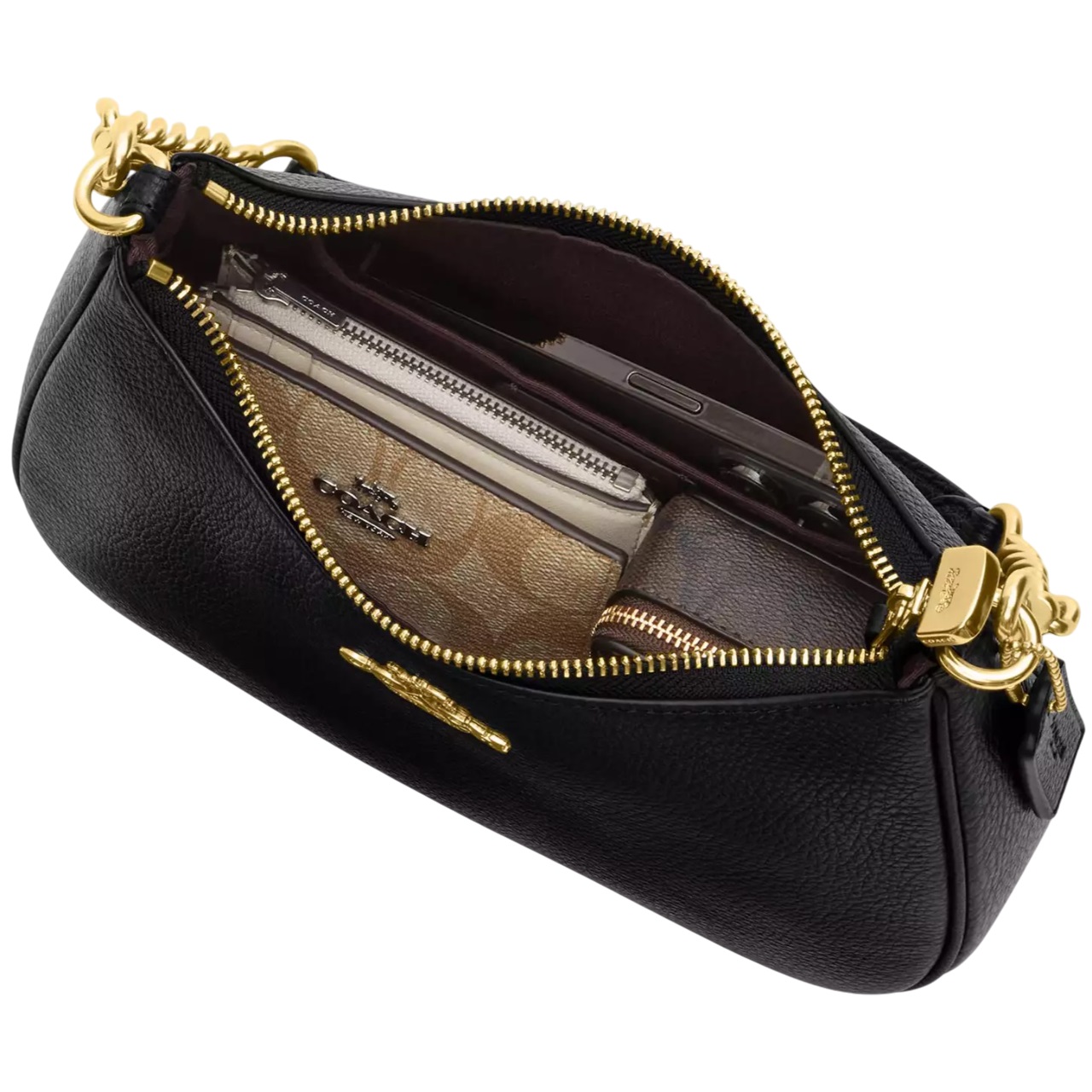 Túi Coach Teri Shoulder Bag With Strawberry Print Chalk Multi CAL62 1