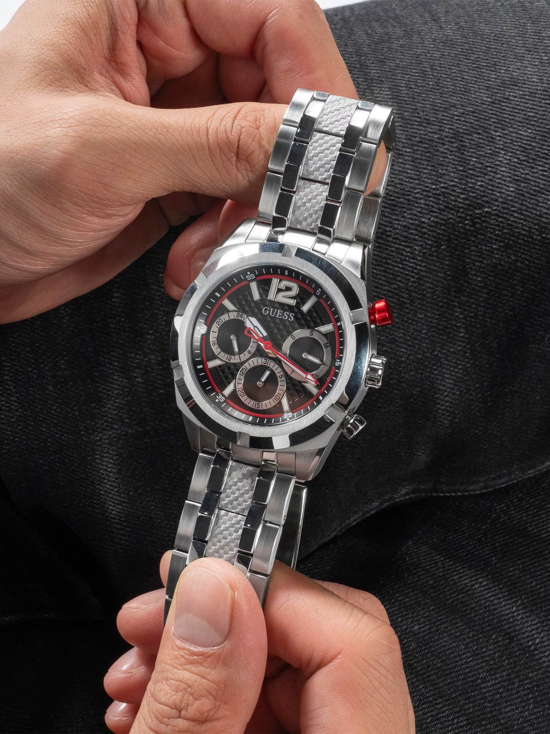 Đồng hồ nam Guess Mens Silver Tone Multi-function Watch GW0714G1 7