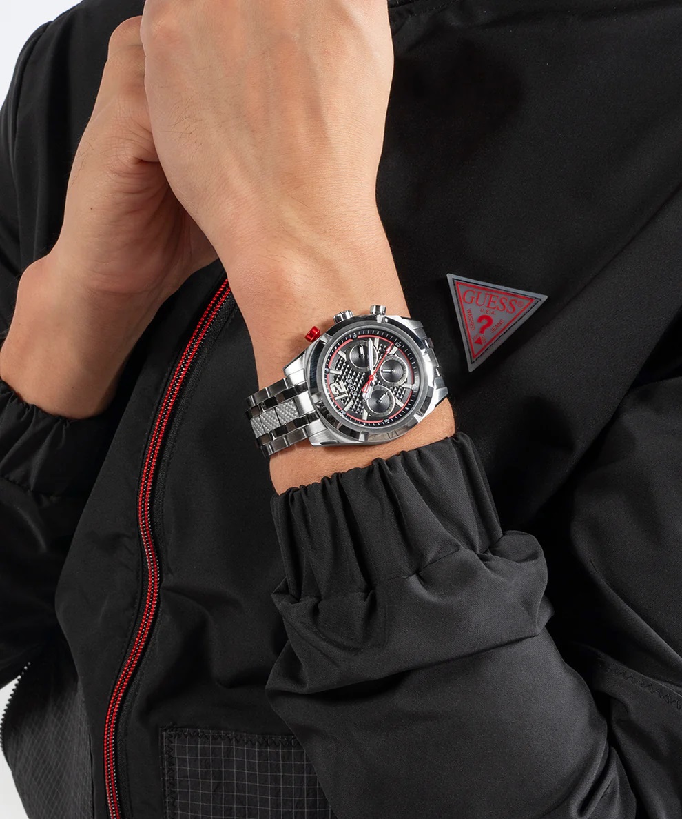 Đồng hồ nam Guess Mens Silver Tone Multi-function Watch GW0714G1 12