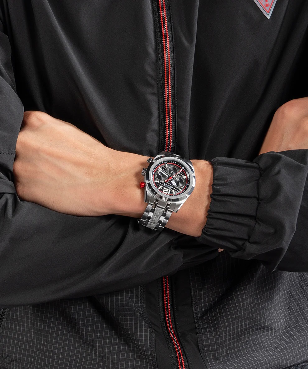 Đồng hồ nam Guess Mens Silver Tone Multi-function Watch GW0714G1 13