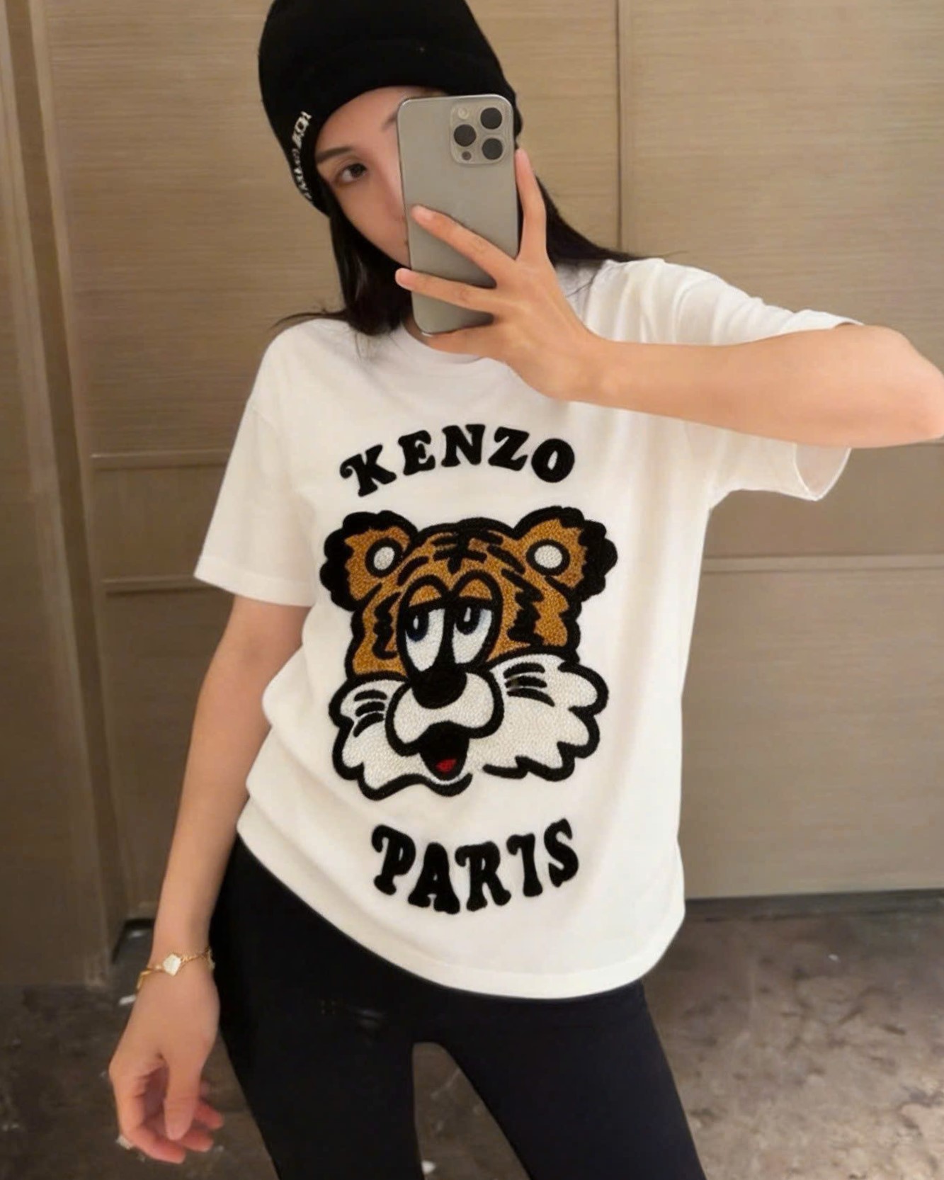 Áo thun nhiều màu unisex đầu cọp Kenzo 5