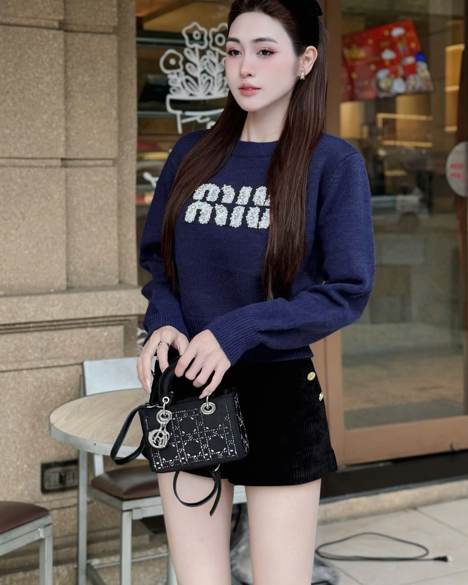 Áo nữ tay dài cổ tròn nhiều màu Miu Miu 16
