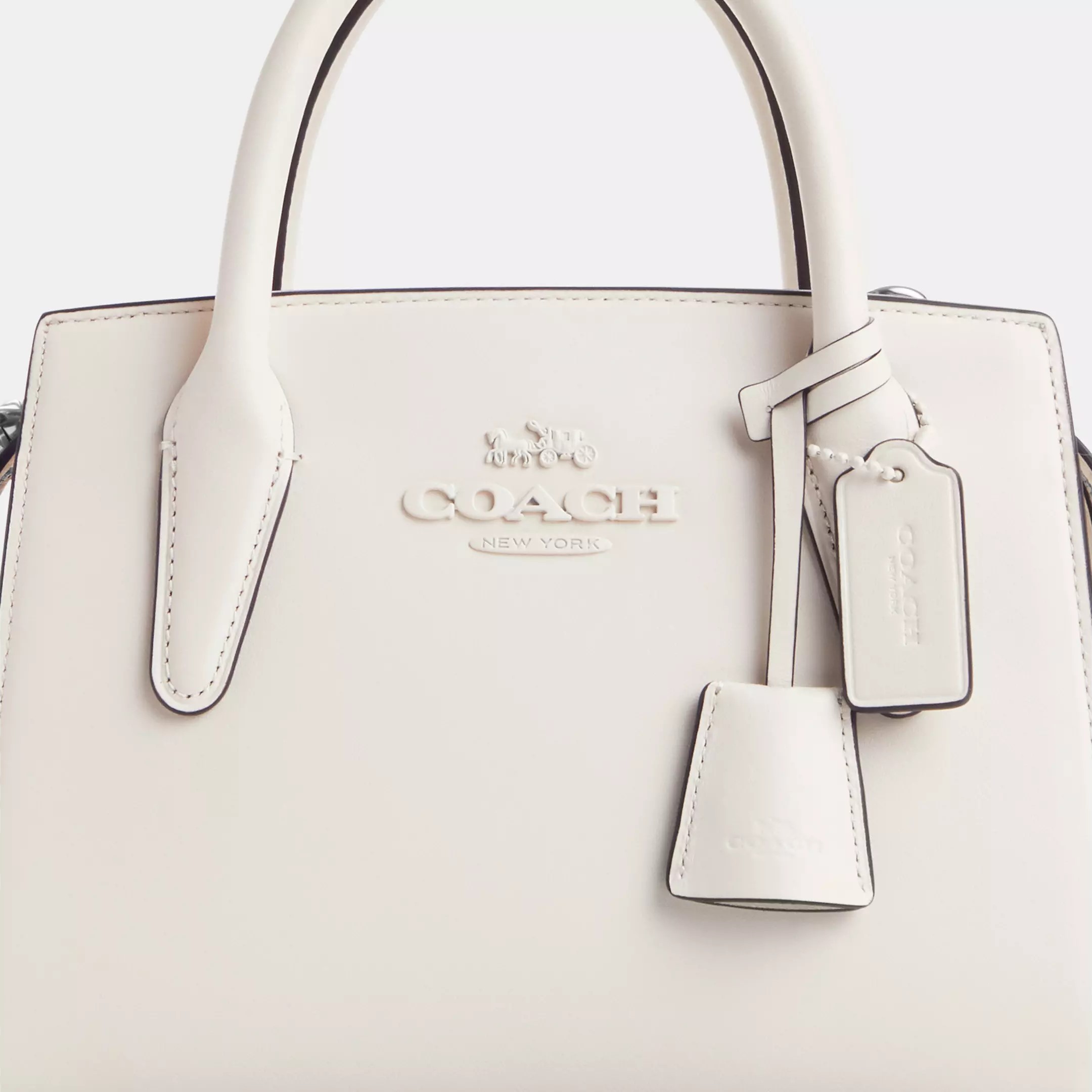 TÚI XÁCH NỮ COACH ANDREA CARRYALL BAG SILVER CHALK CP081 2