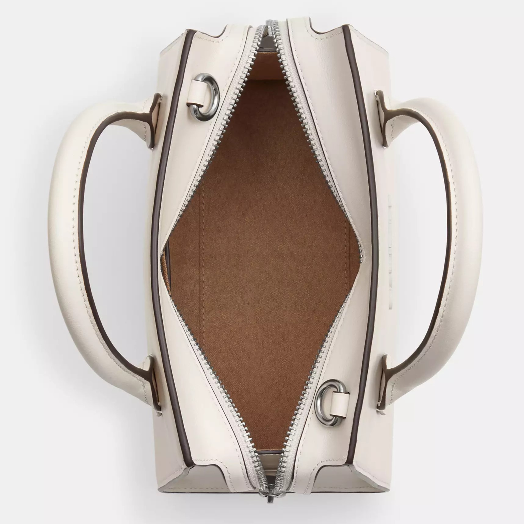 TÚI XÁCH NỮ COACH ANDREA CARRYALL BAG SILVER CHALK CP081 5