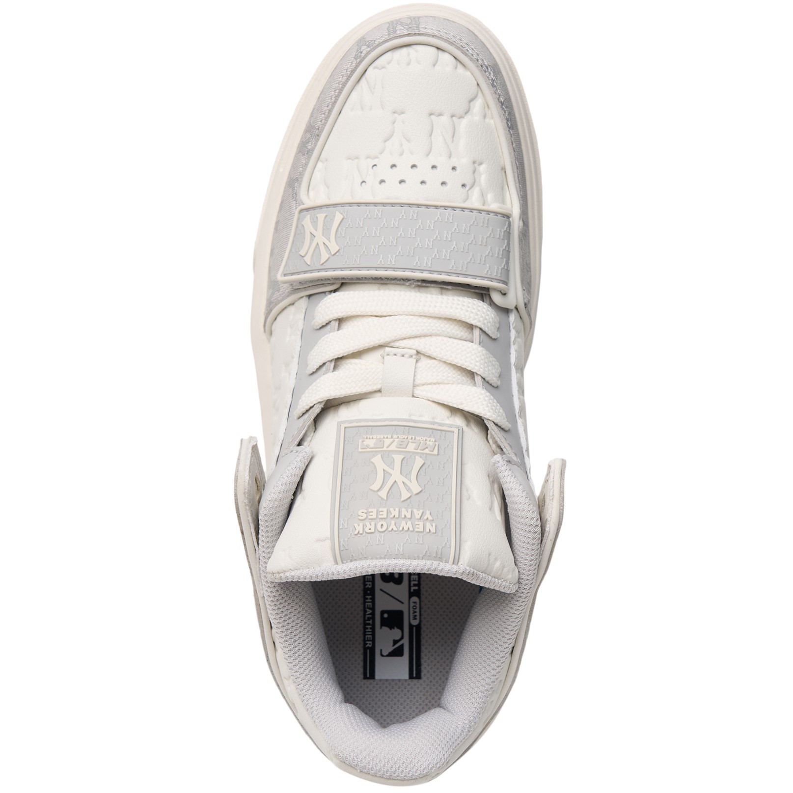 GIÀY THỂ THAO MLB NY CHUNKY LINER MID CLASSIC MONOGRAM NEW YORK YANKEES GRAY 3ASXCMM4N-50GRS 7