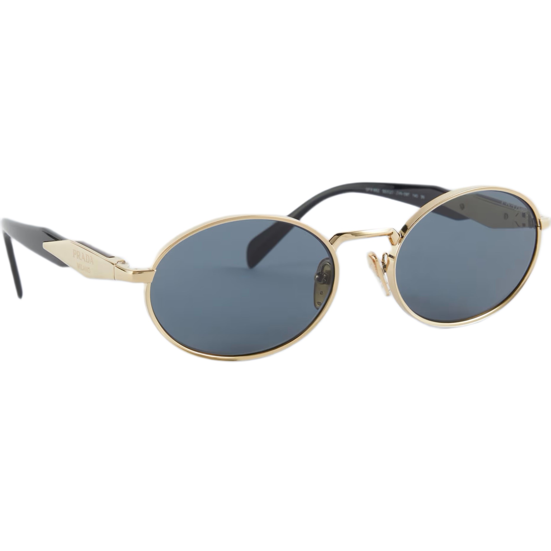 Kính Prada Oval-frame acetate and gold-tone sunglasses Graphite Lenses SPR65Z 13