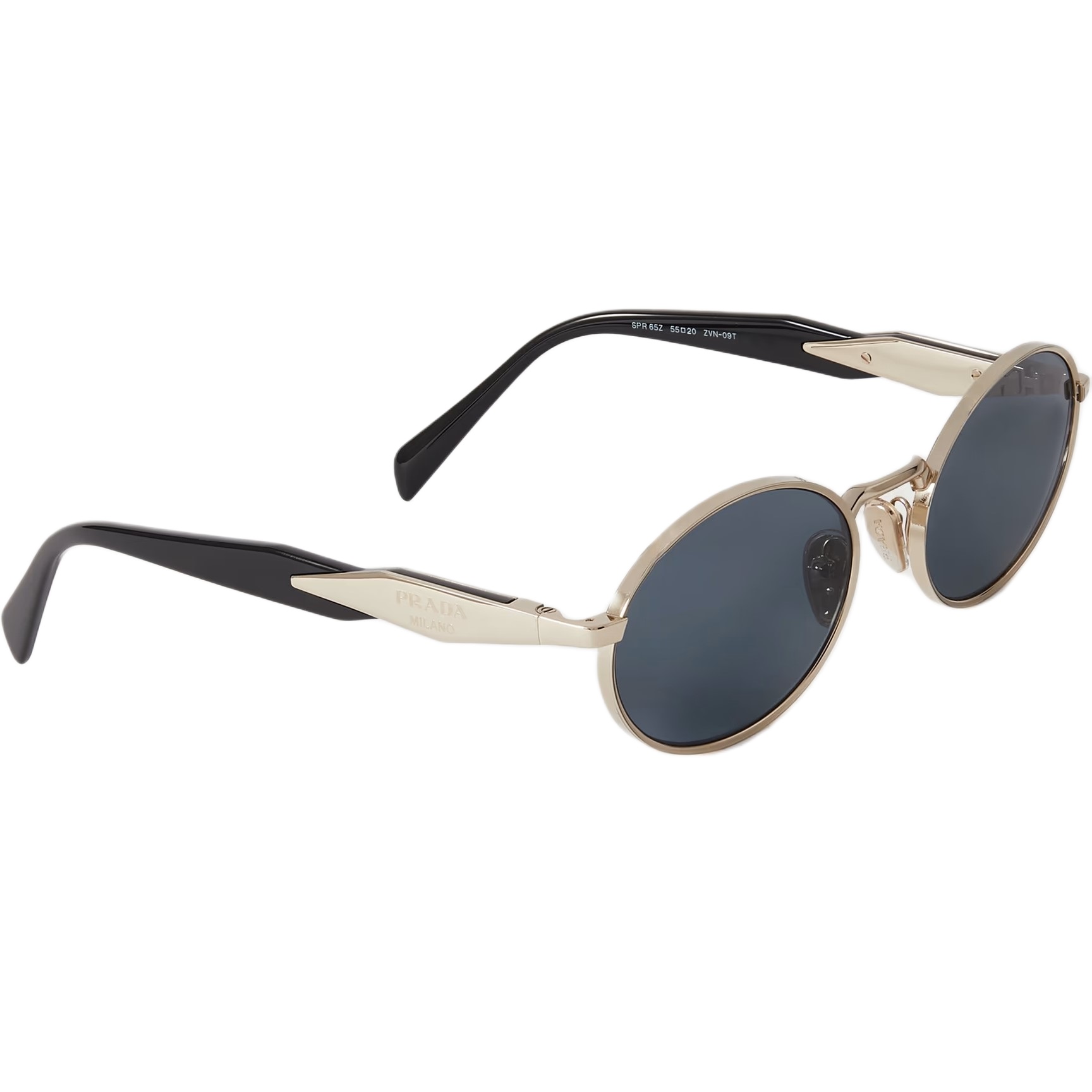 Kính Prada Oval-frame acetate and gold-tone sunglasses Graphite Lenses SPR65Z 8
