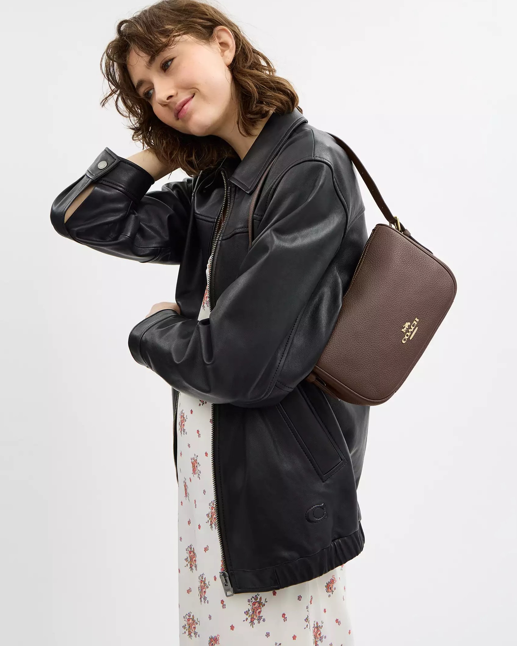 Túi kẹp nách Coach Kailey Shoulder Bag Dark Stone CY707 3